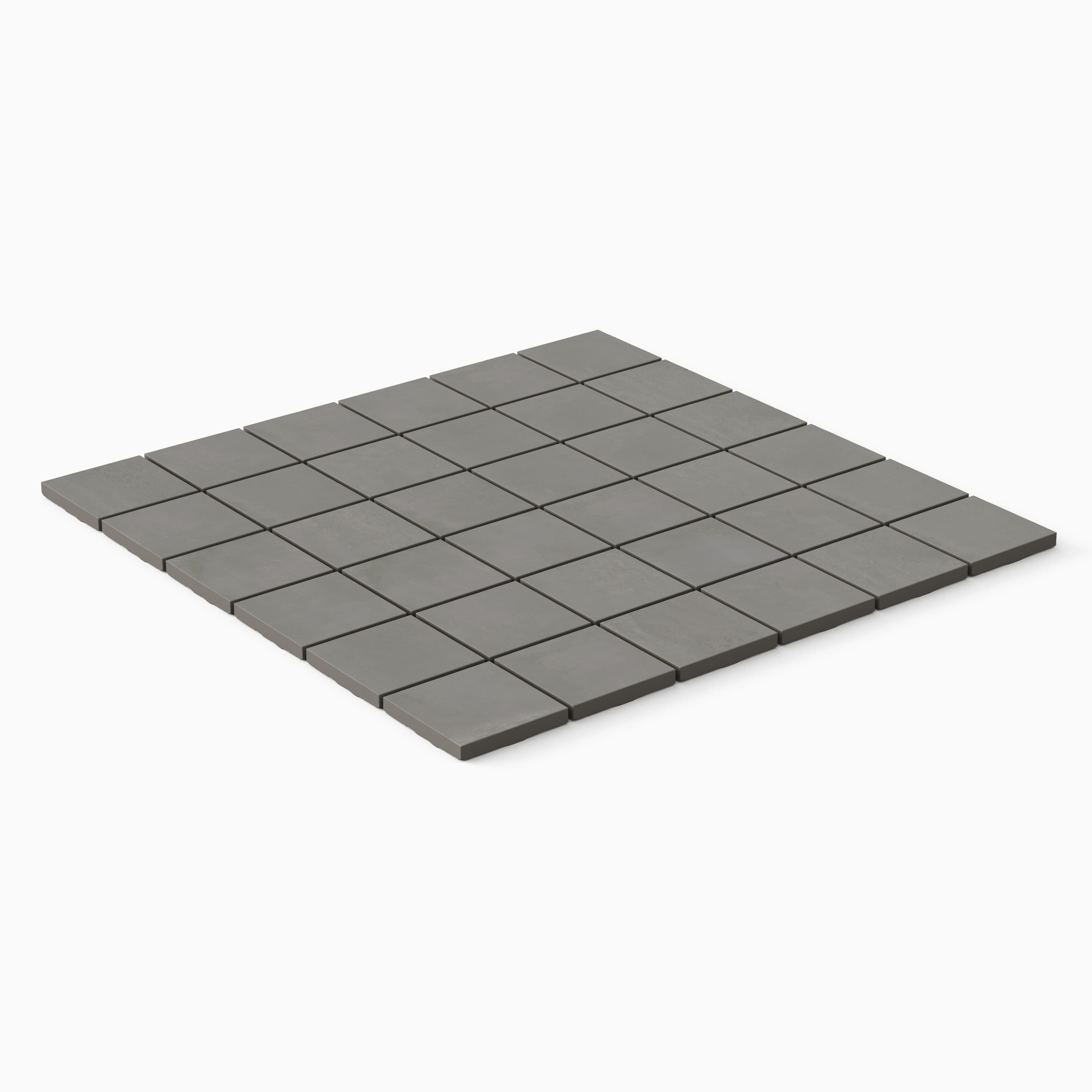 Elliot 2 x 2 Matte Porcelain Mosaic Tile in Coal
