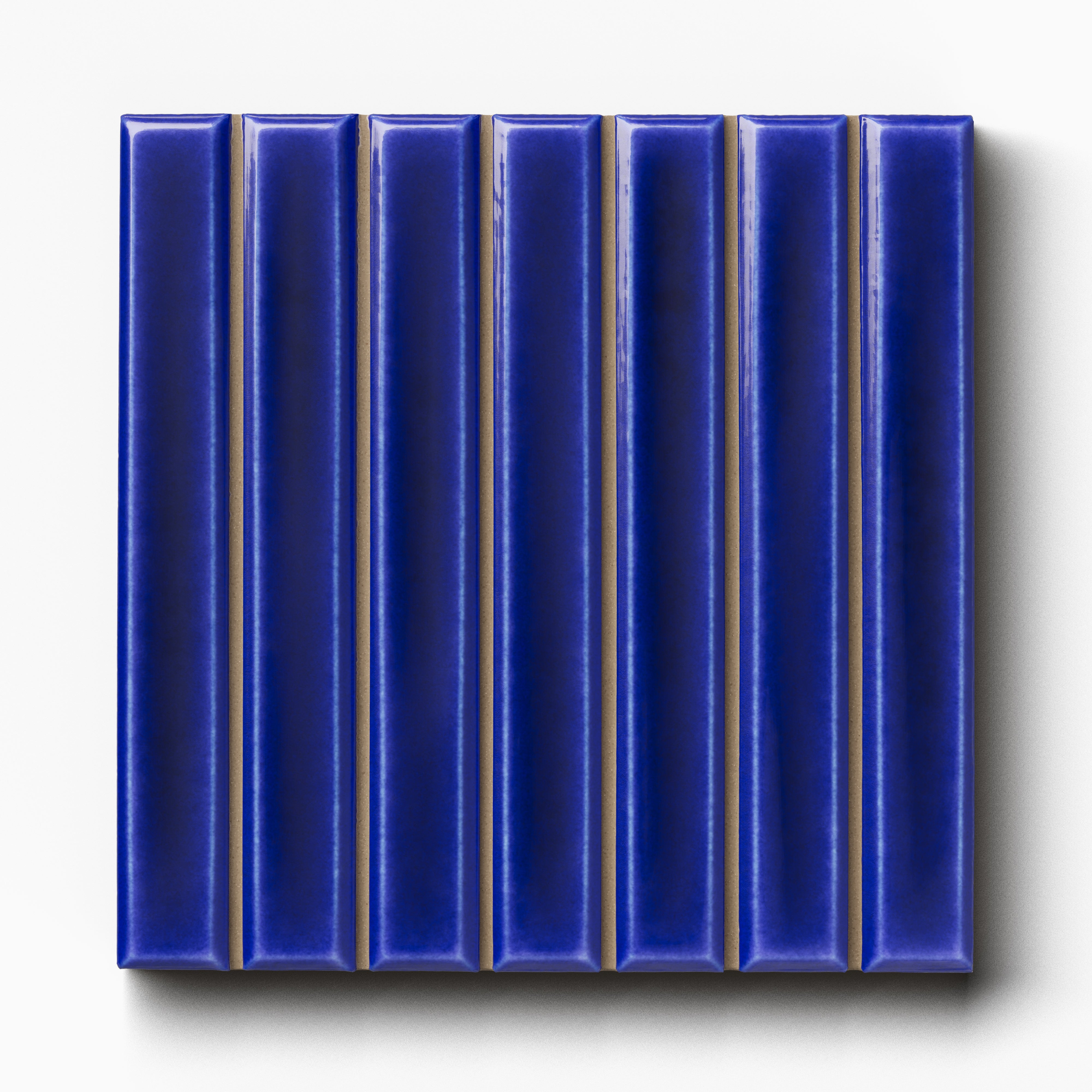 Celia 4.6 x 4.6 Glossy in Indigo Sample