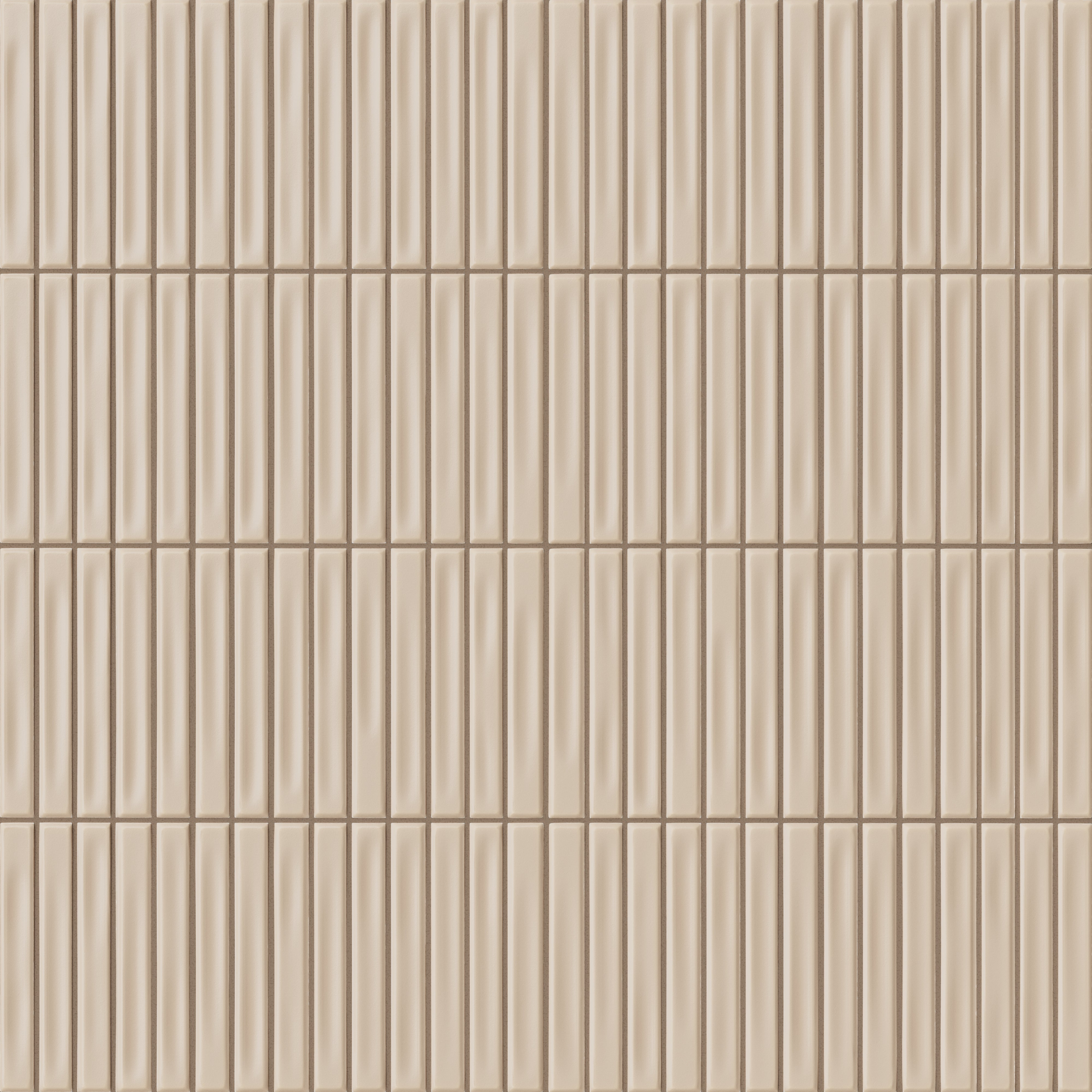 Kitkat mosaic-look tile in an indulgent taupe tone with an earthy matte finish and mineral- and clay-inspired tonal variation.