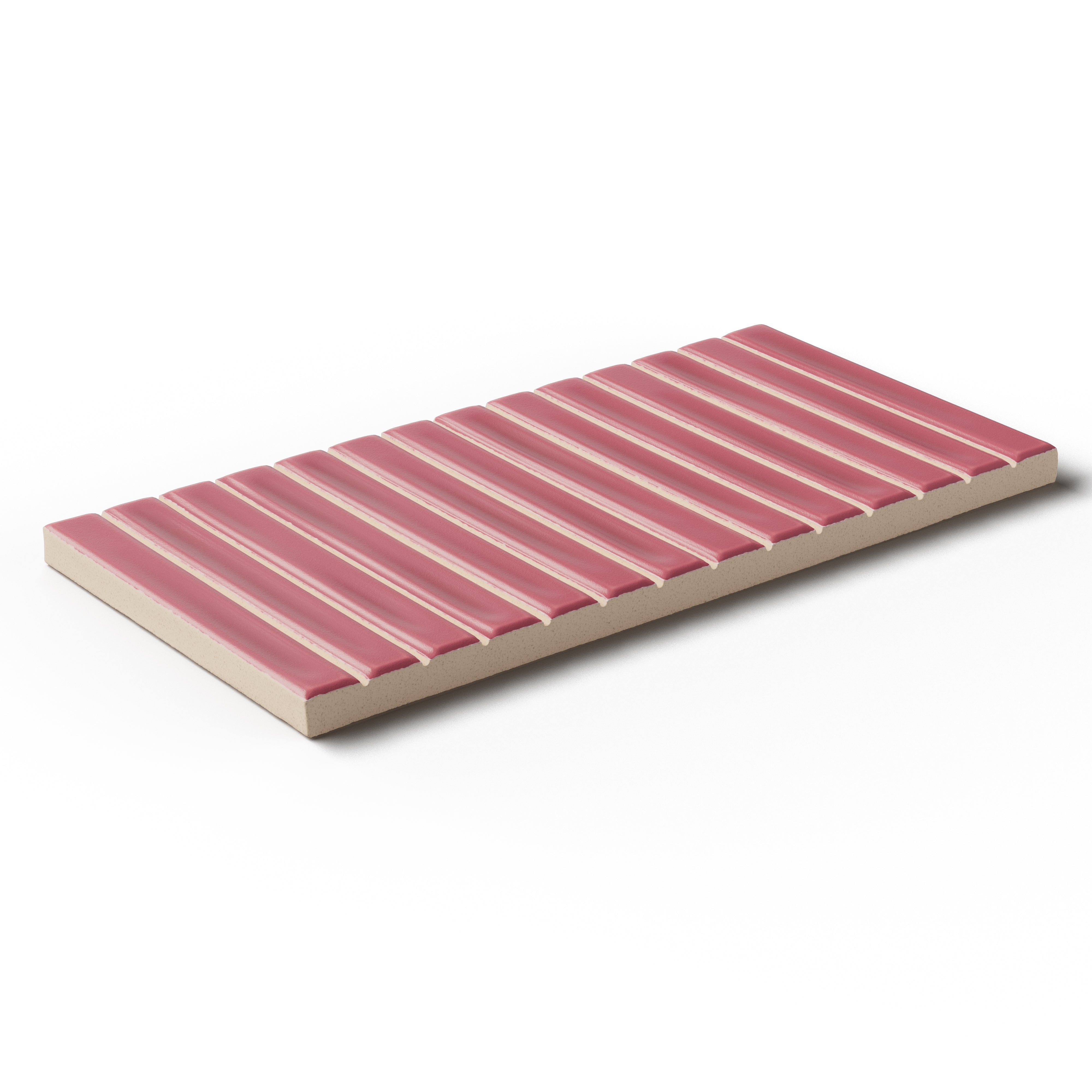 Celia 5x10 Matte Ceramic Tile in Berry