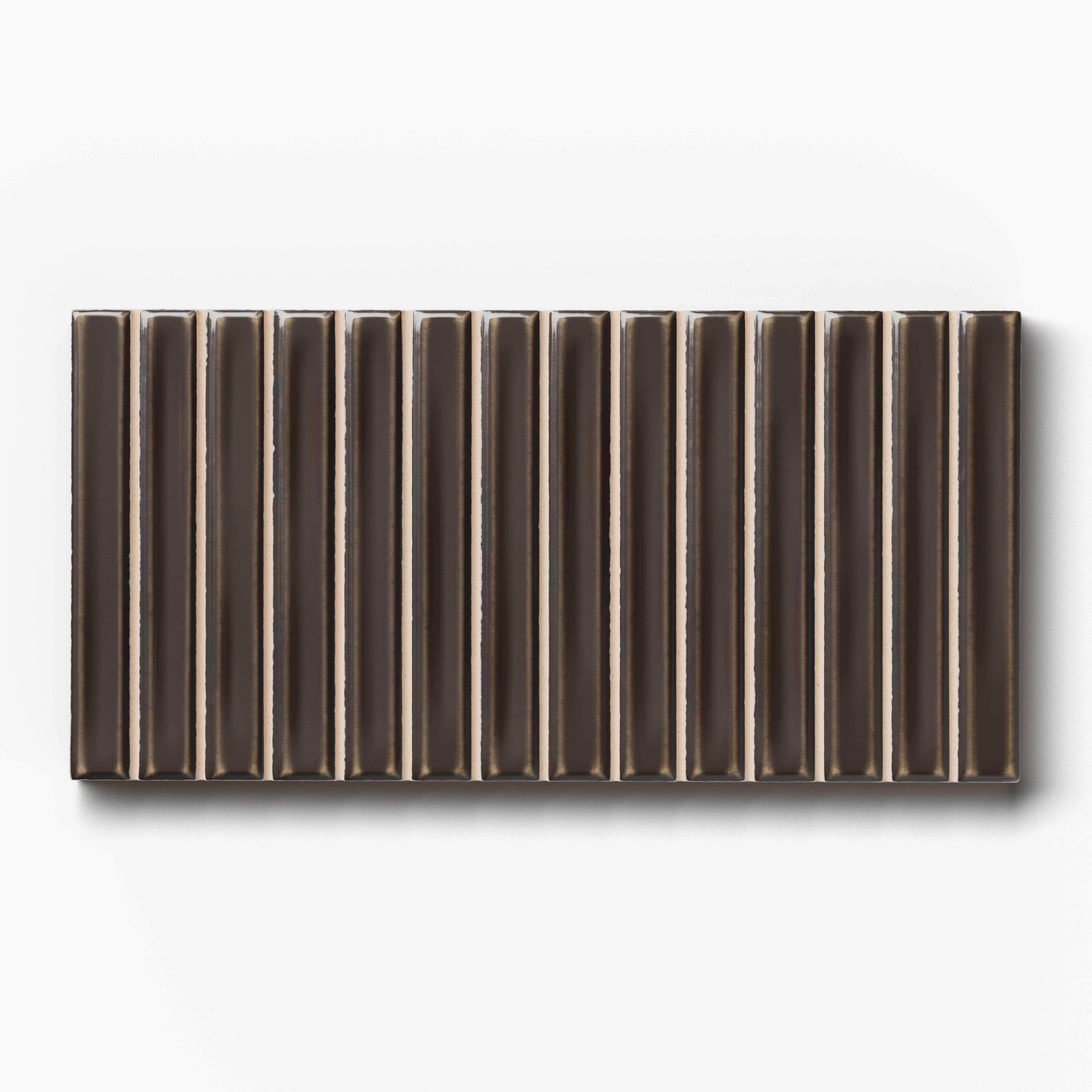 Celia 5x10 Glossy Ceramic Tile in Ebony