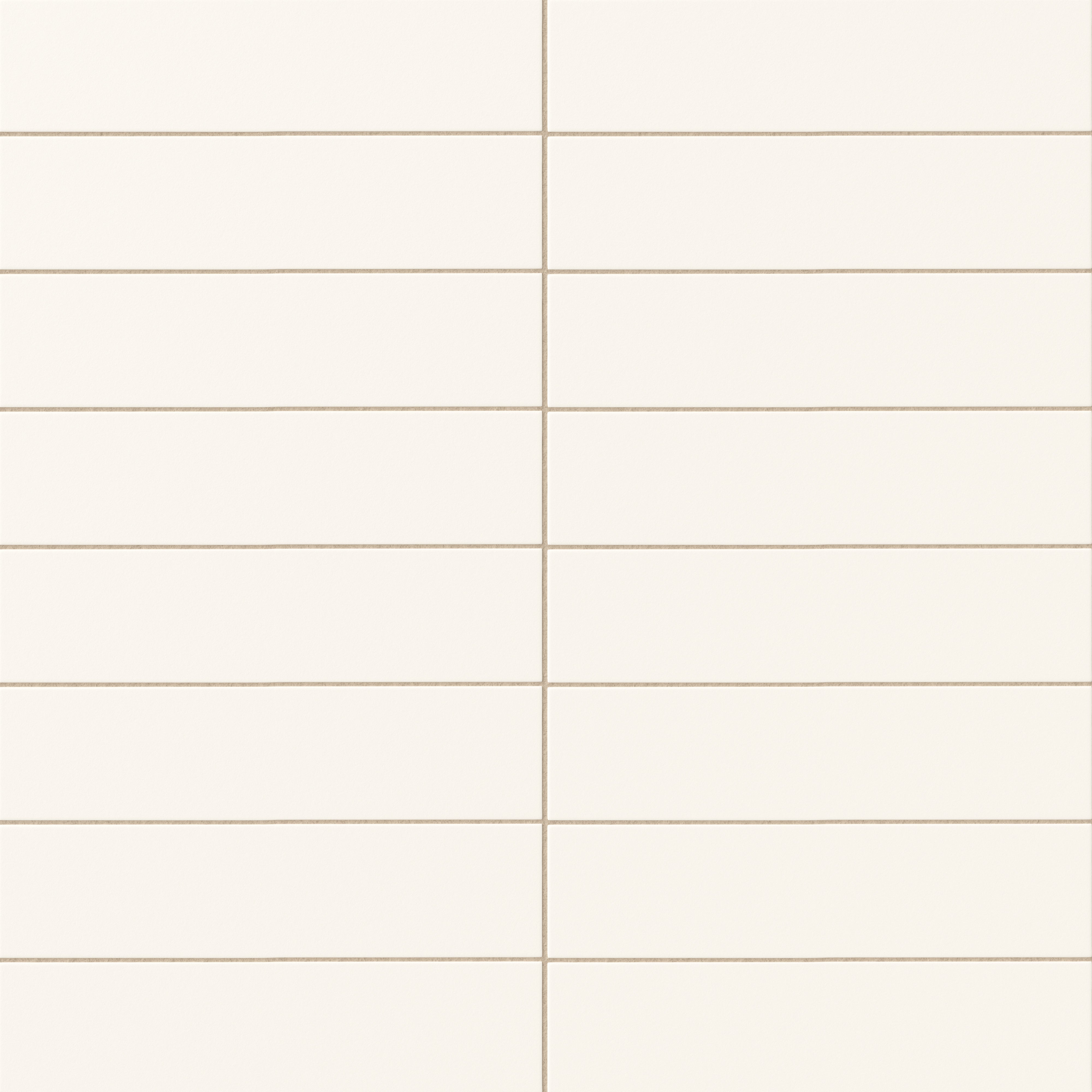 Mika 2.5x10 Matte Ceramic Tile in Chalk