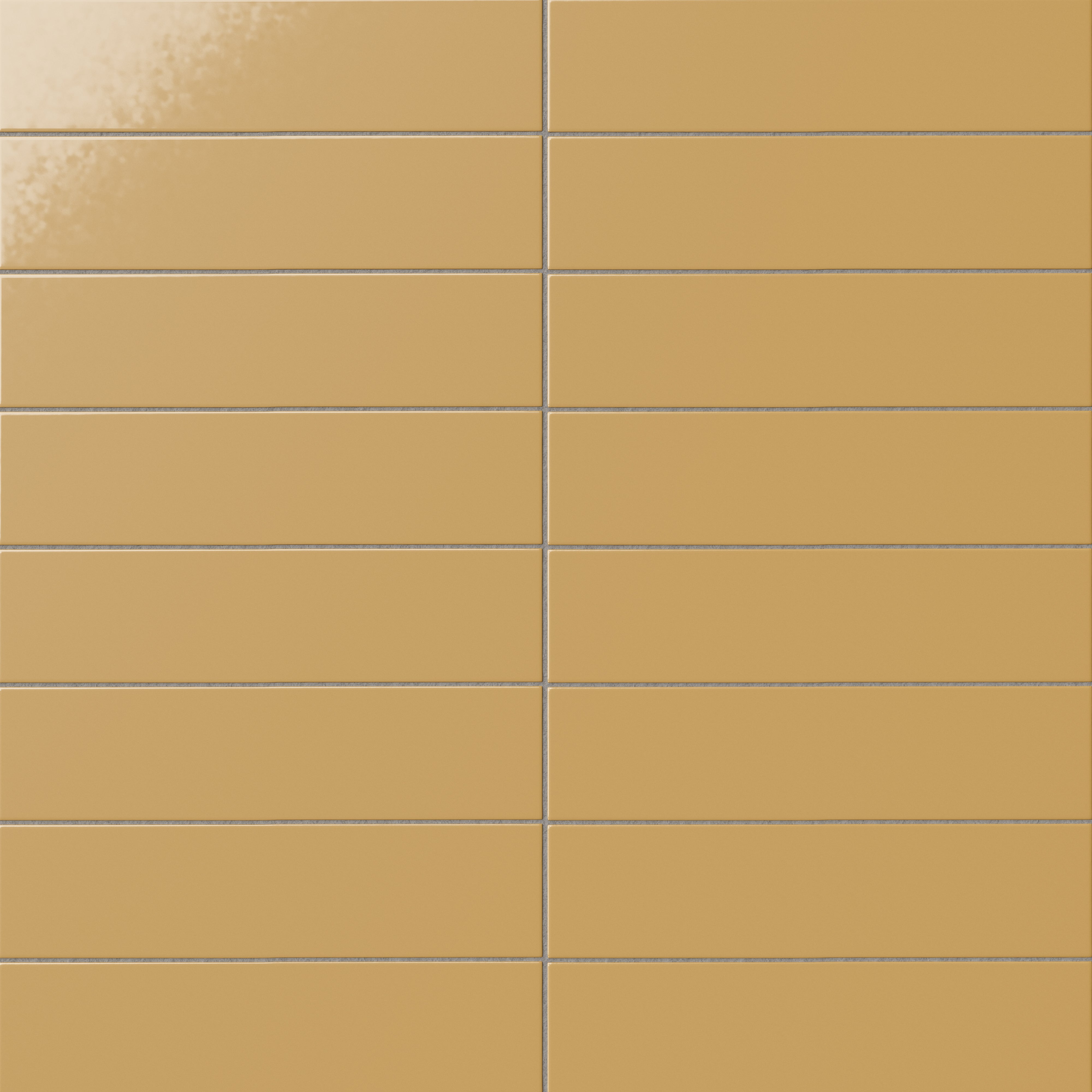 Mika 2.5x10 Glossy Ceramic Tile in Dijon