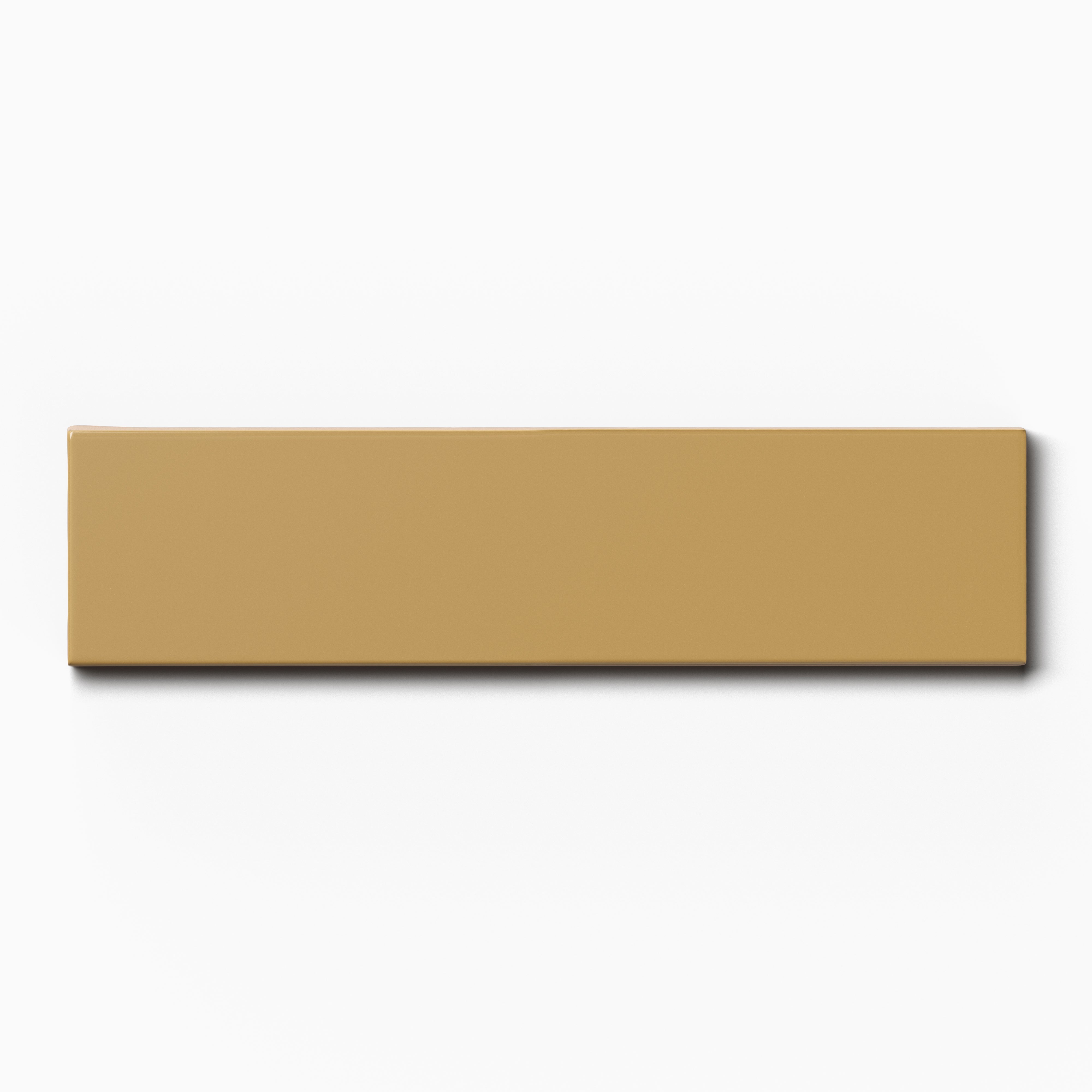 Mika 2.5x10 Glossy Ceramic Tile in Dijon