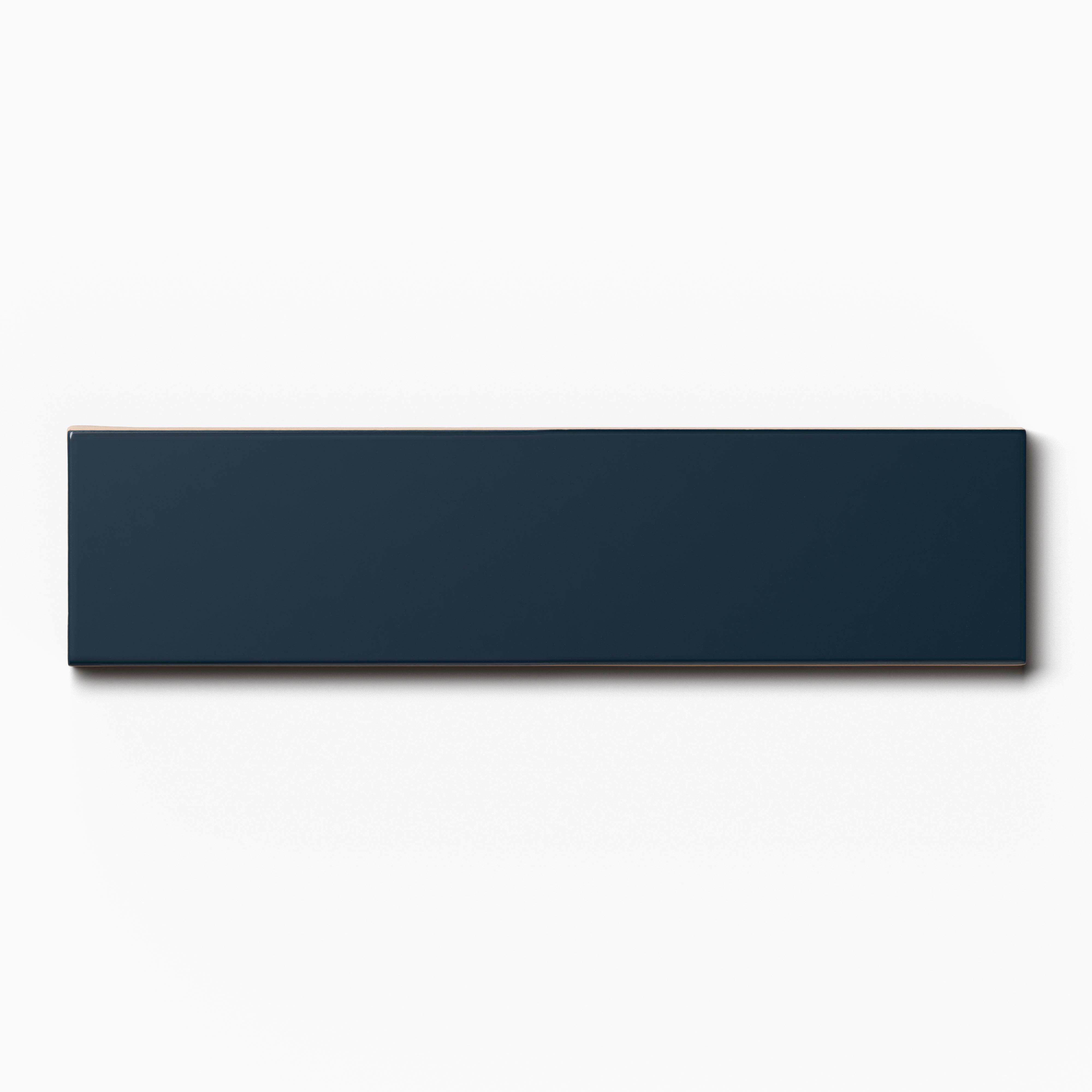 Mika 2.5x10 Glossy Ceramic Tile in Midnight
