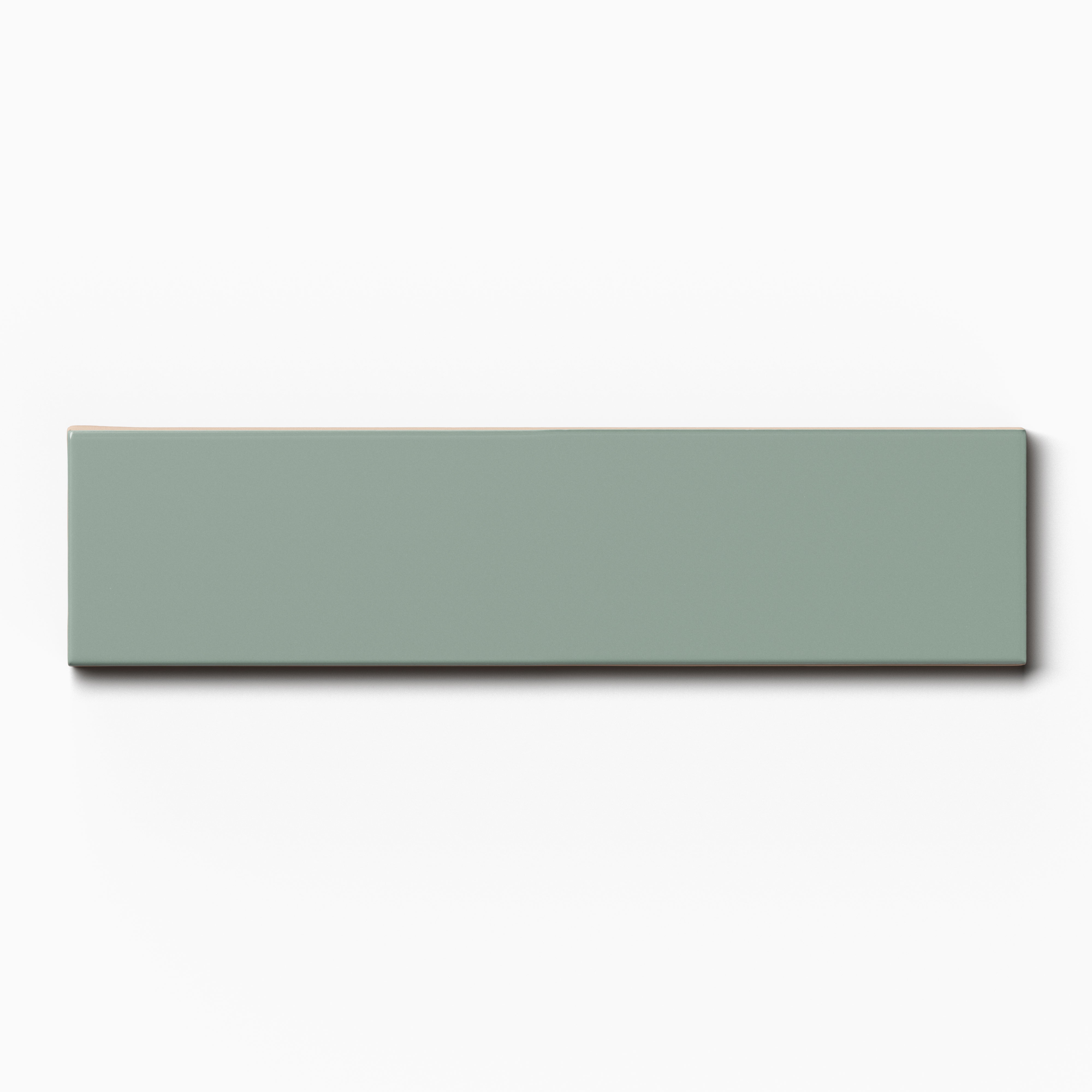 Mika 2.5x10 Glossy Ceramic Tile in Sage