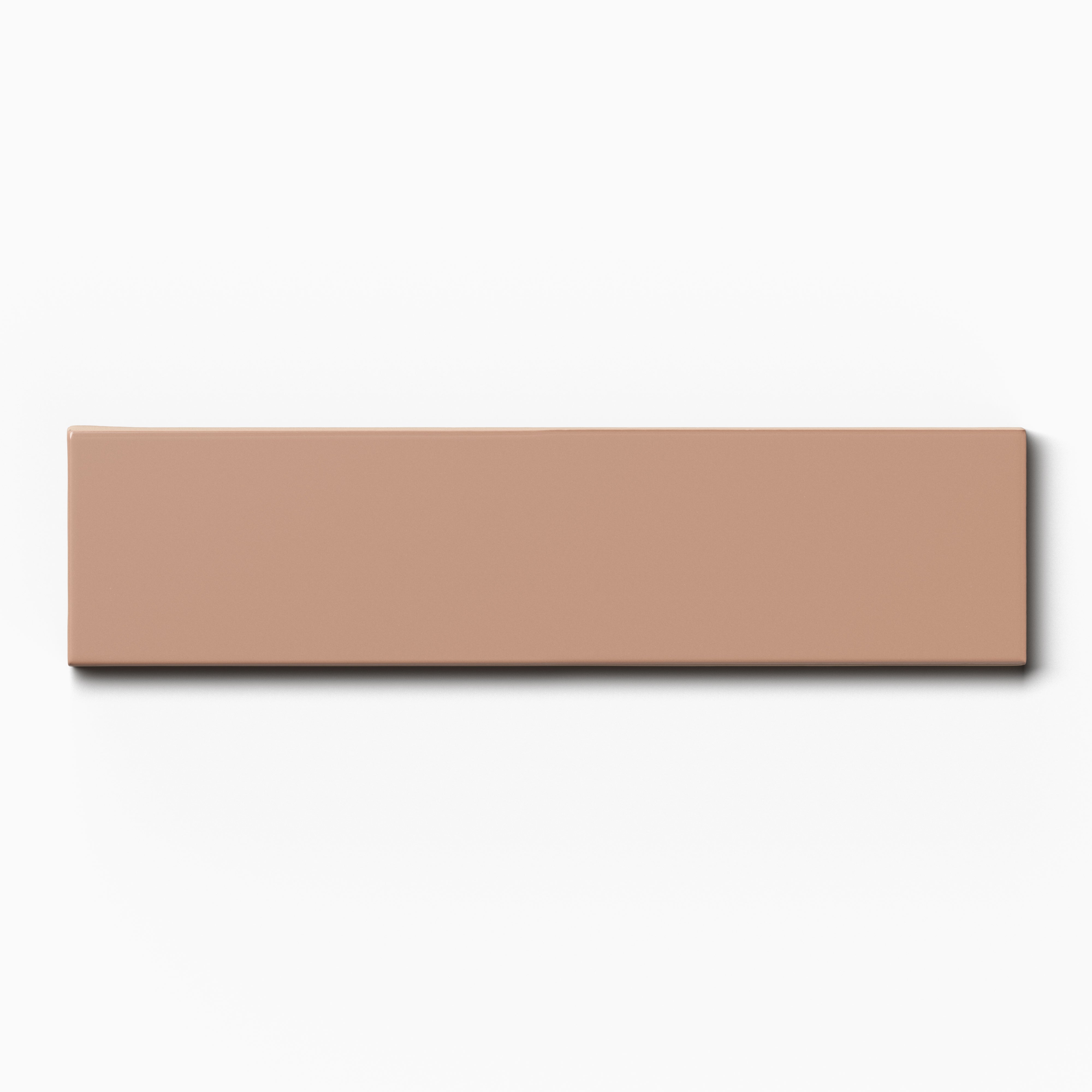 Mika 2.5x10 Glossy Ceramic Tile in Tan