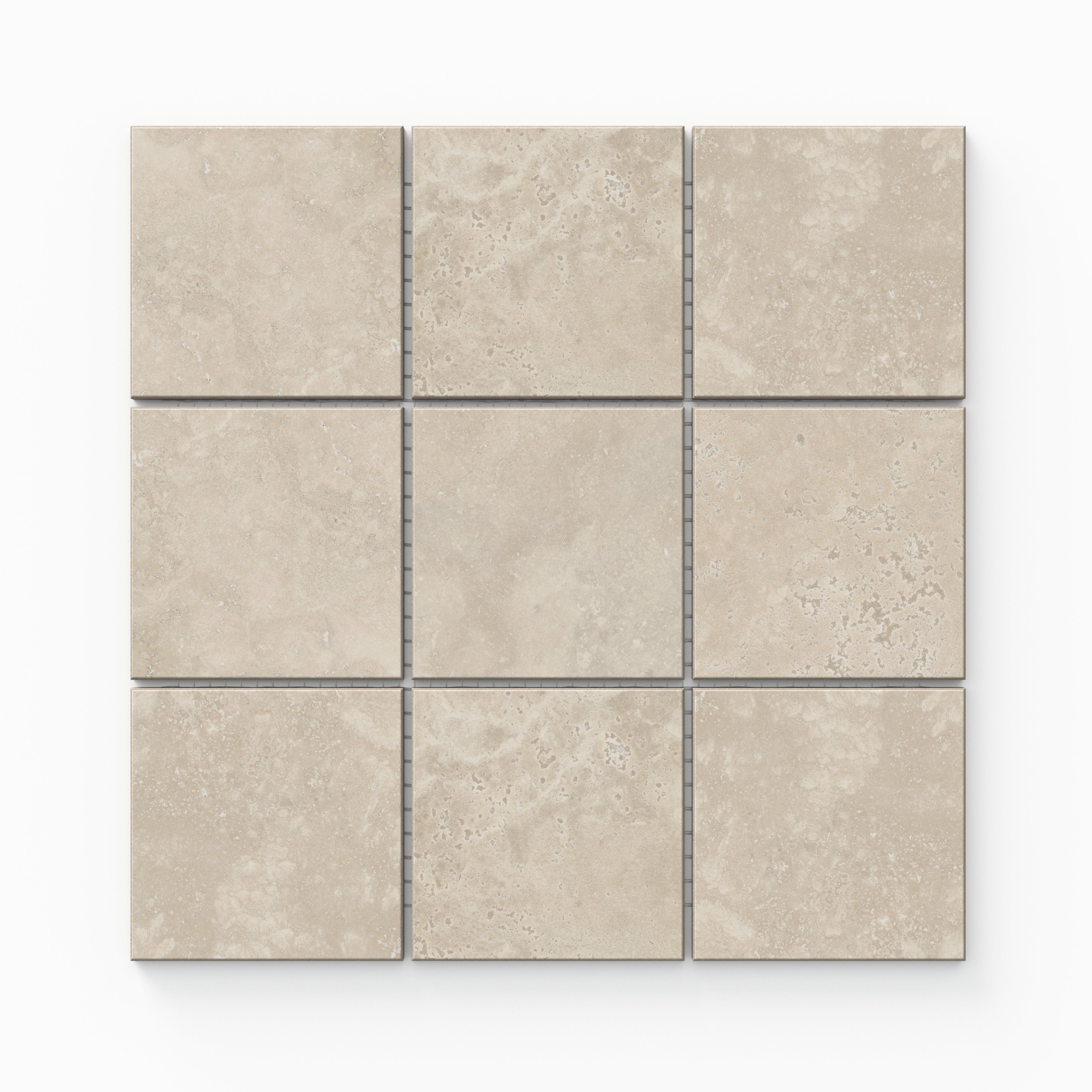 Leona 4 x 4 Matte Porcelain Mosaic Tile in Marfil