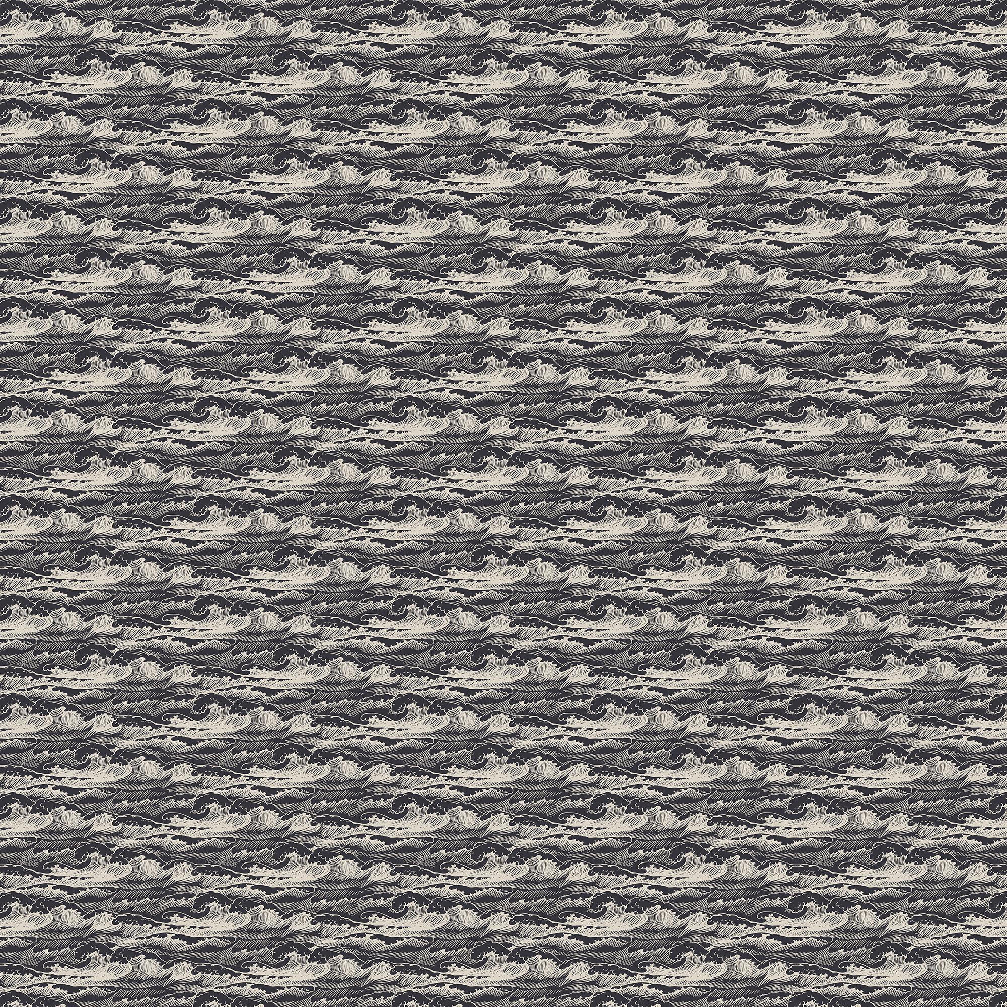 Newport Wallpaper in Black I, 52" x 132"