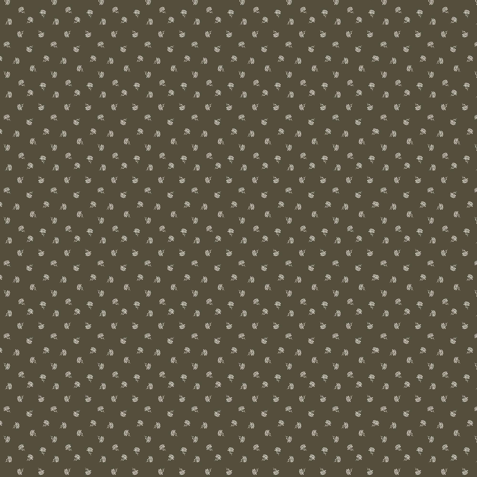 Florette Wallpaper in Olive I, 52" x 132"