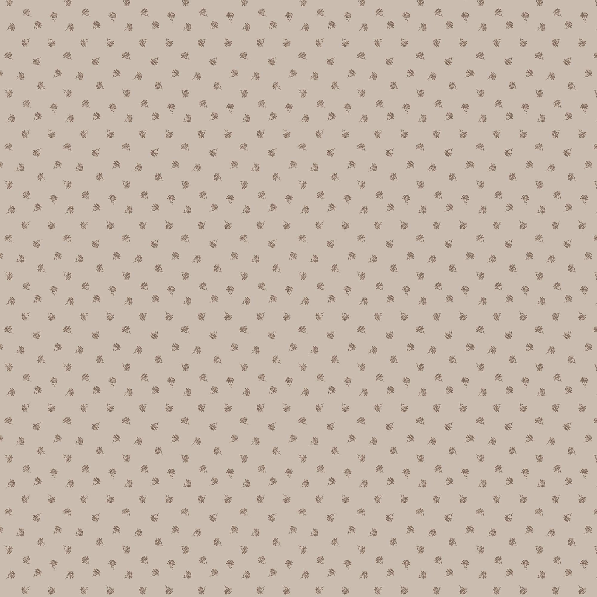 Florette Wallpaper in Taupe II, 52" x 132"