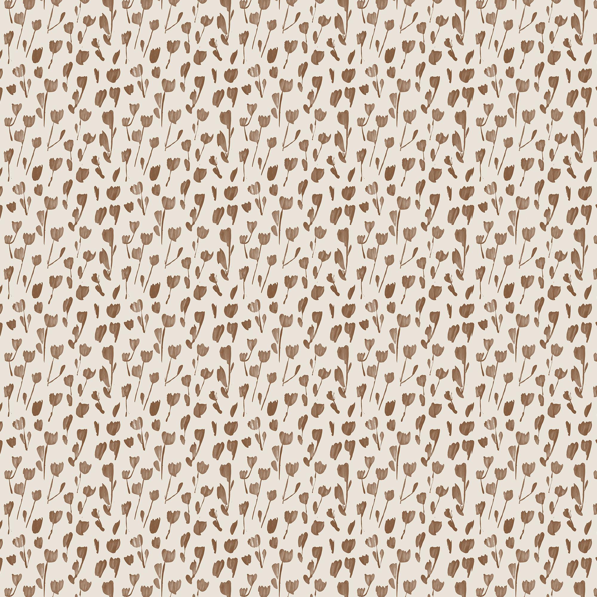 Petaline Wallpaper in Terracotta I, 52" x 132"