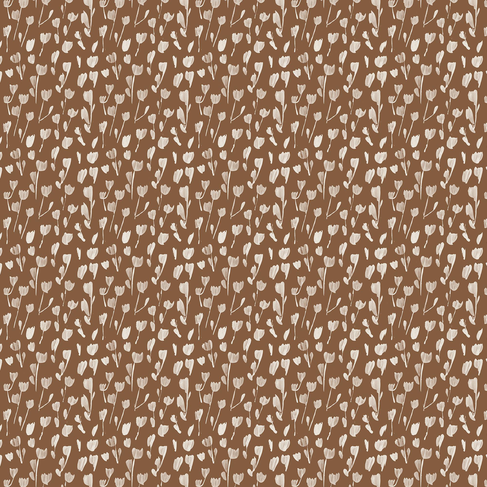 Petaline Wallpaper in Terracotta II, 52" x 132"