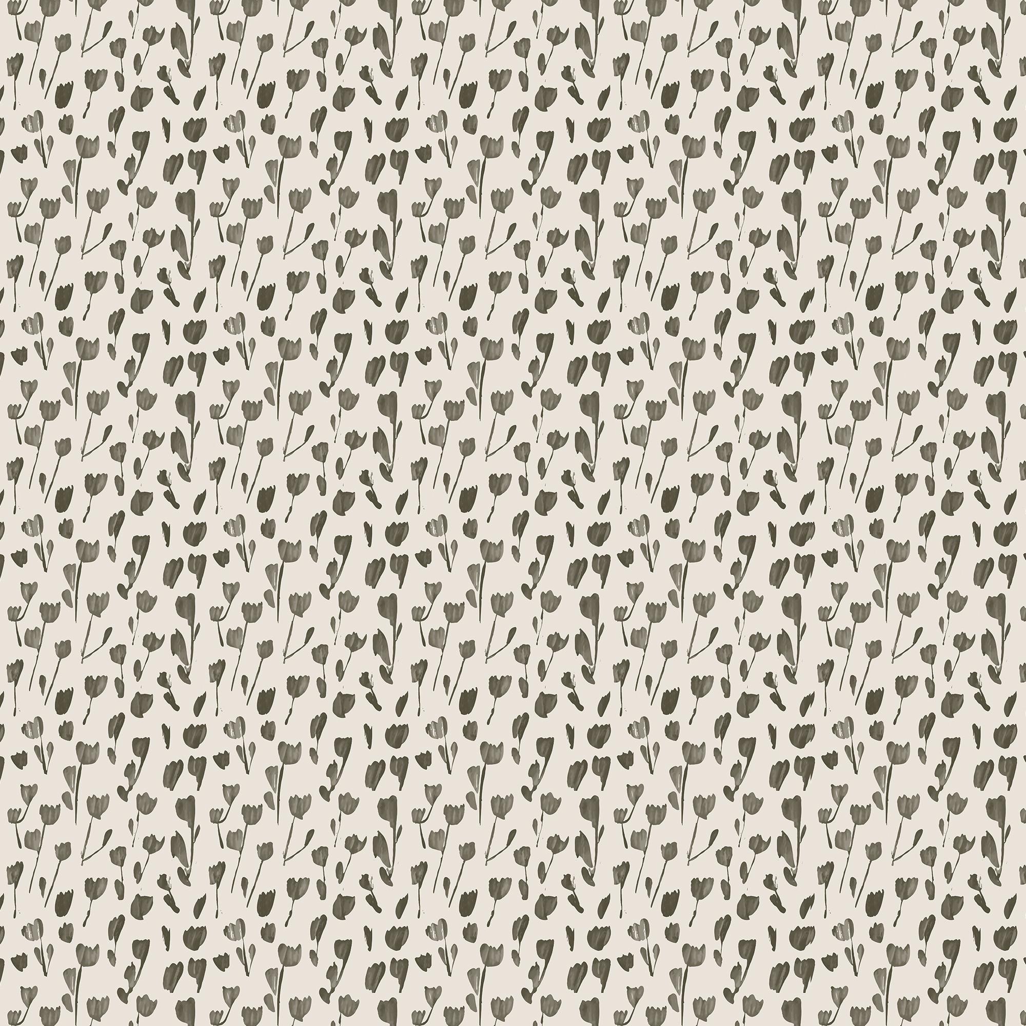 Petaline Wallpaper in Olive I, 52" x 132"