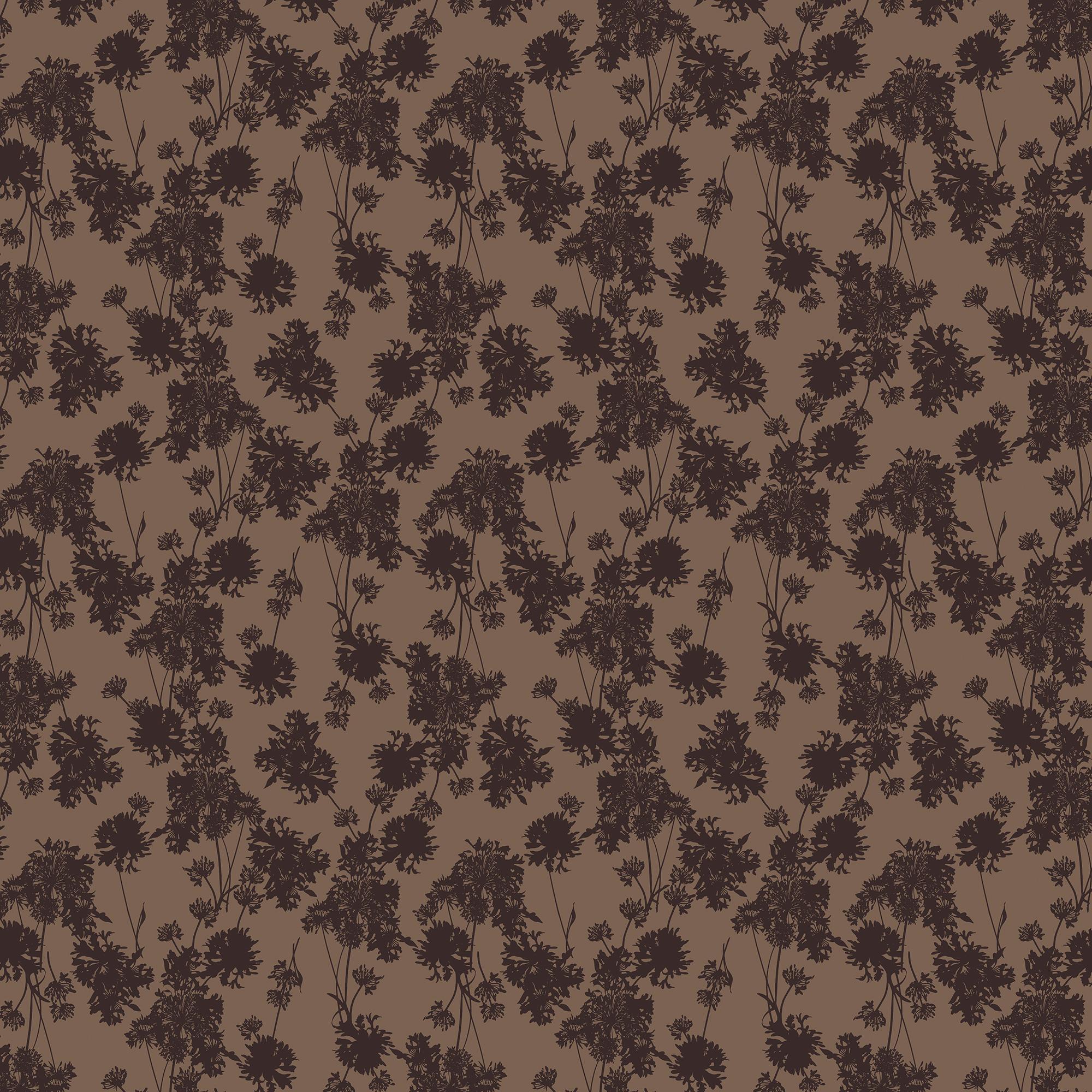 Greensward Wallpaper in Black/Tan II, 52" x 132"