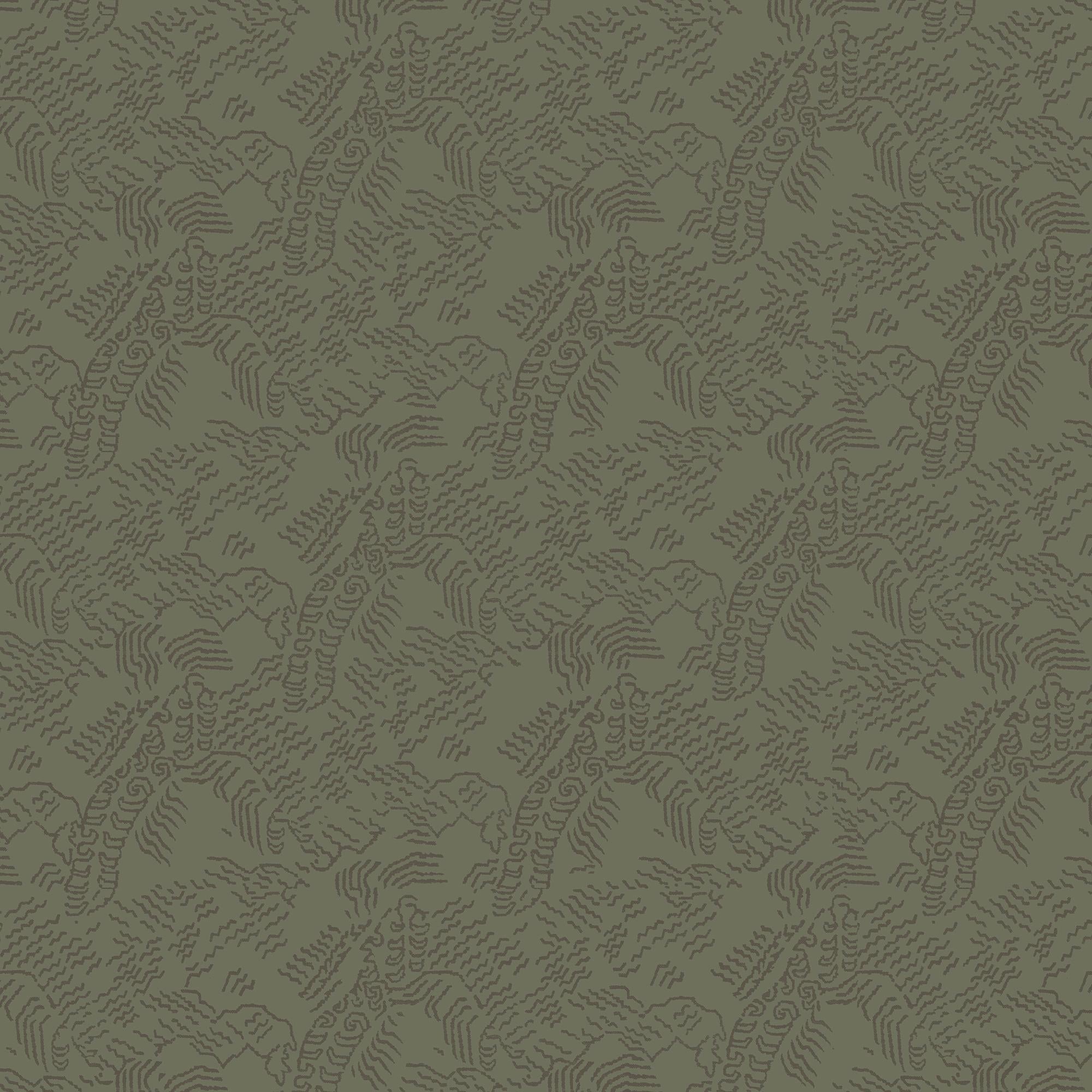 Plateau Wallpaper in Olive Night II, 52" x 132"