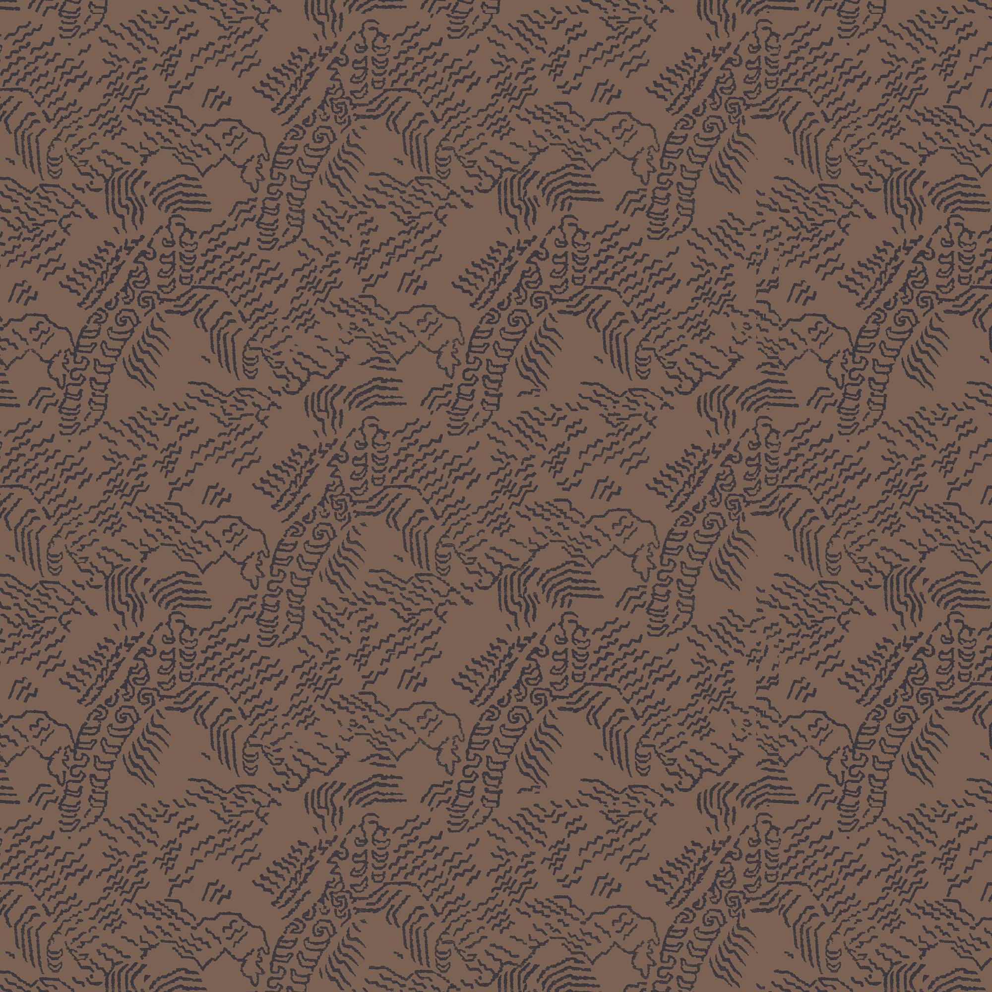Plateau Wallpaper in Black/Tan II, 52" x 132"