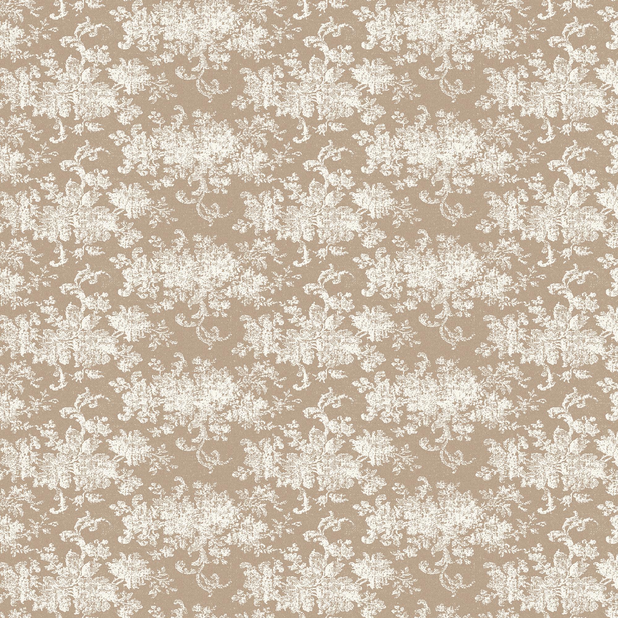 Brocade Wallpaper in Tan I, 52" x 132"