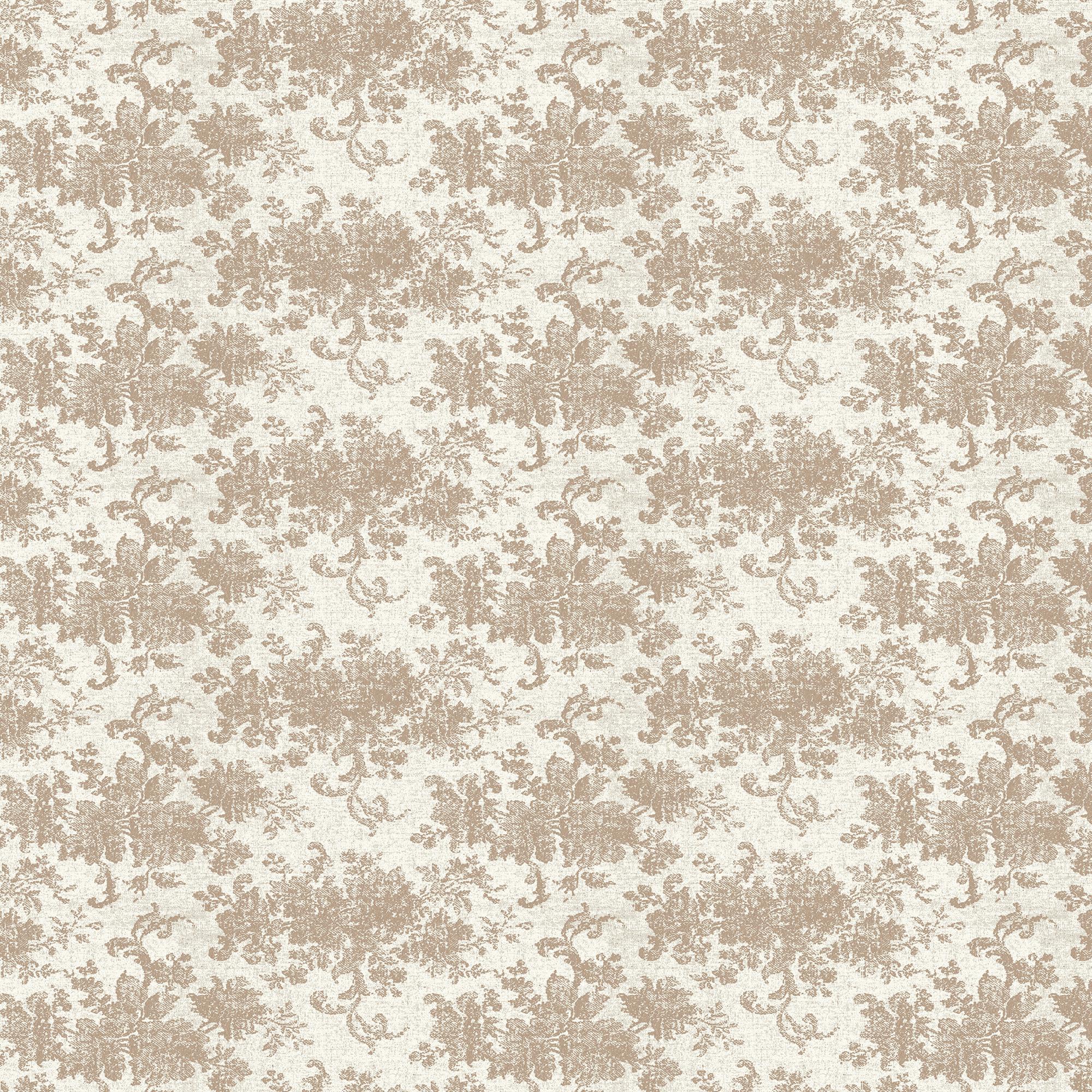 Brocade Wallpaper in Tan II, 52" x 132"