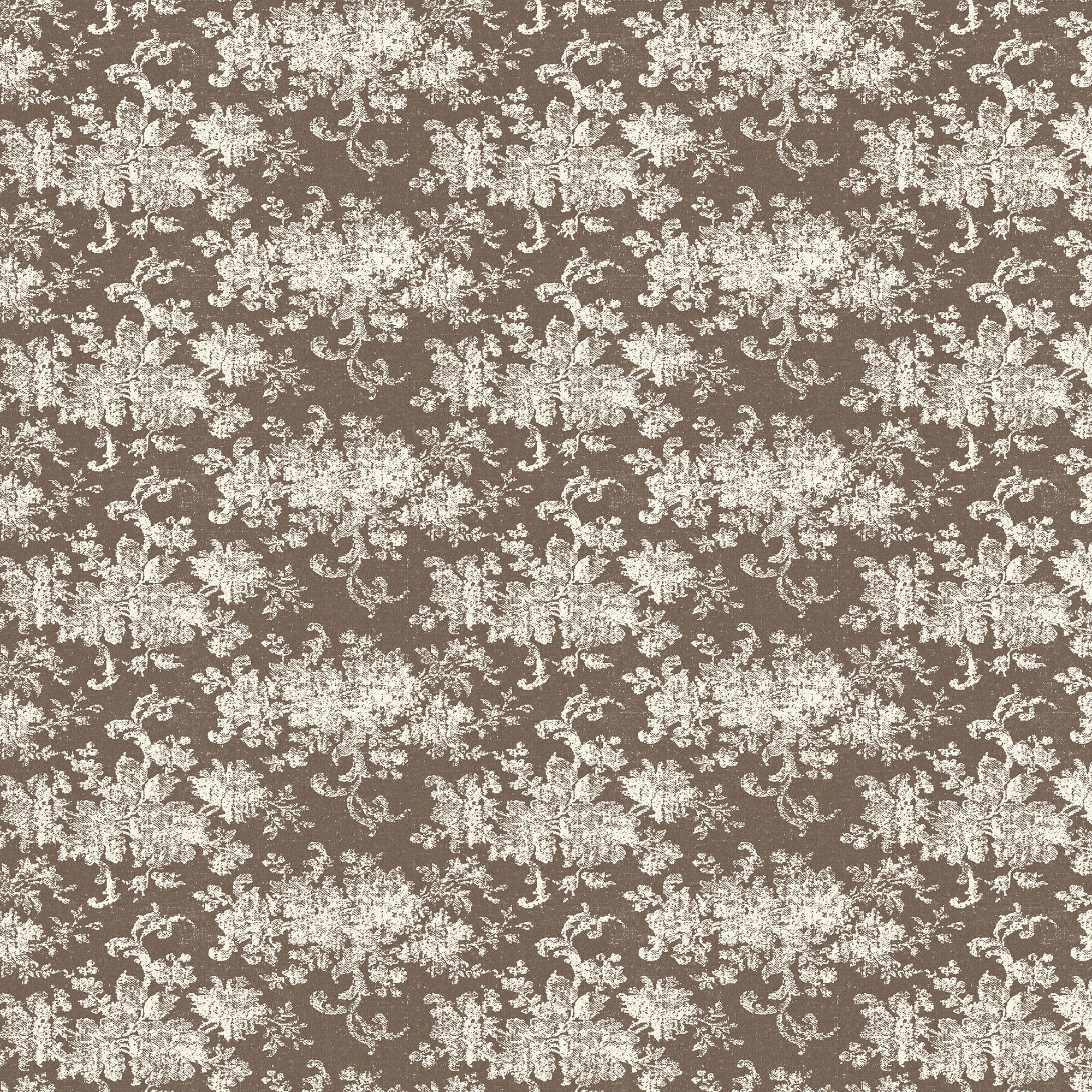 Brocade Wallpaper in Taupe I, 52" x 132"