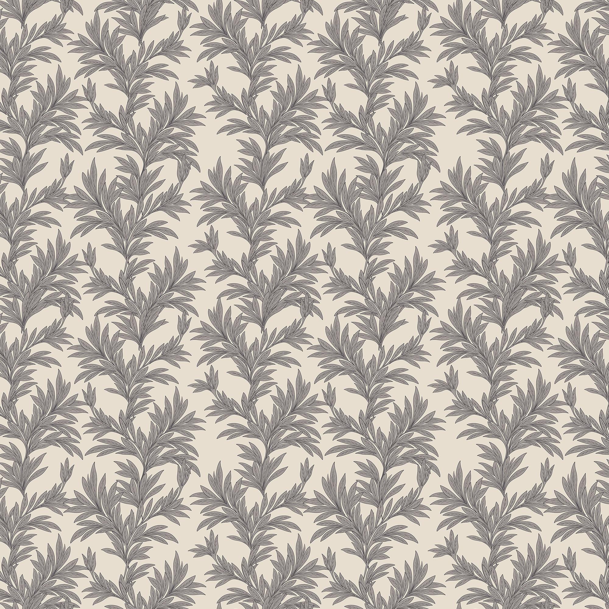 Bower Wallpaper in Black II, 52" x 132"