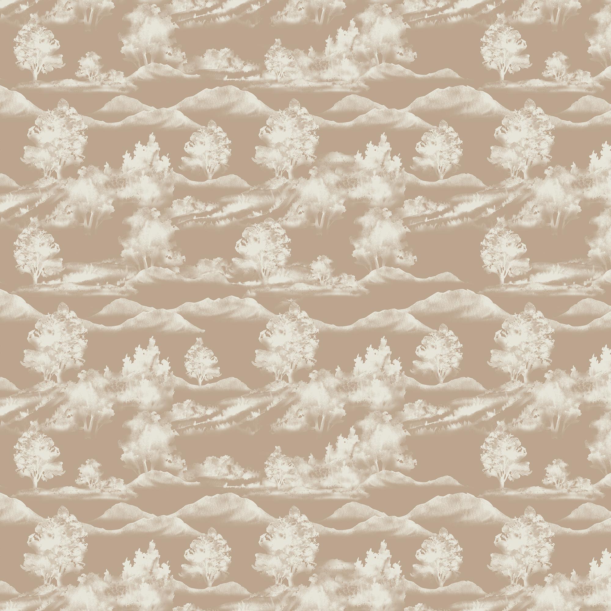Downland Wallpaper in Tan I, 52" x 132"