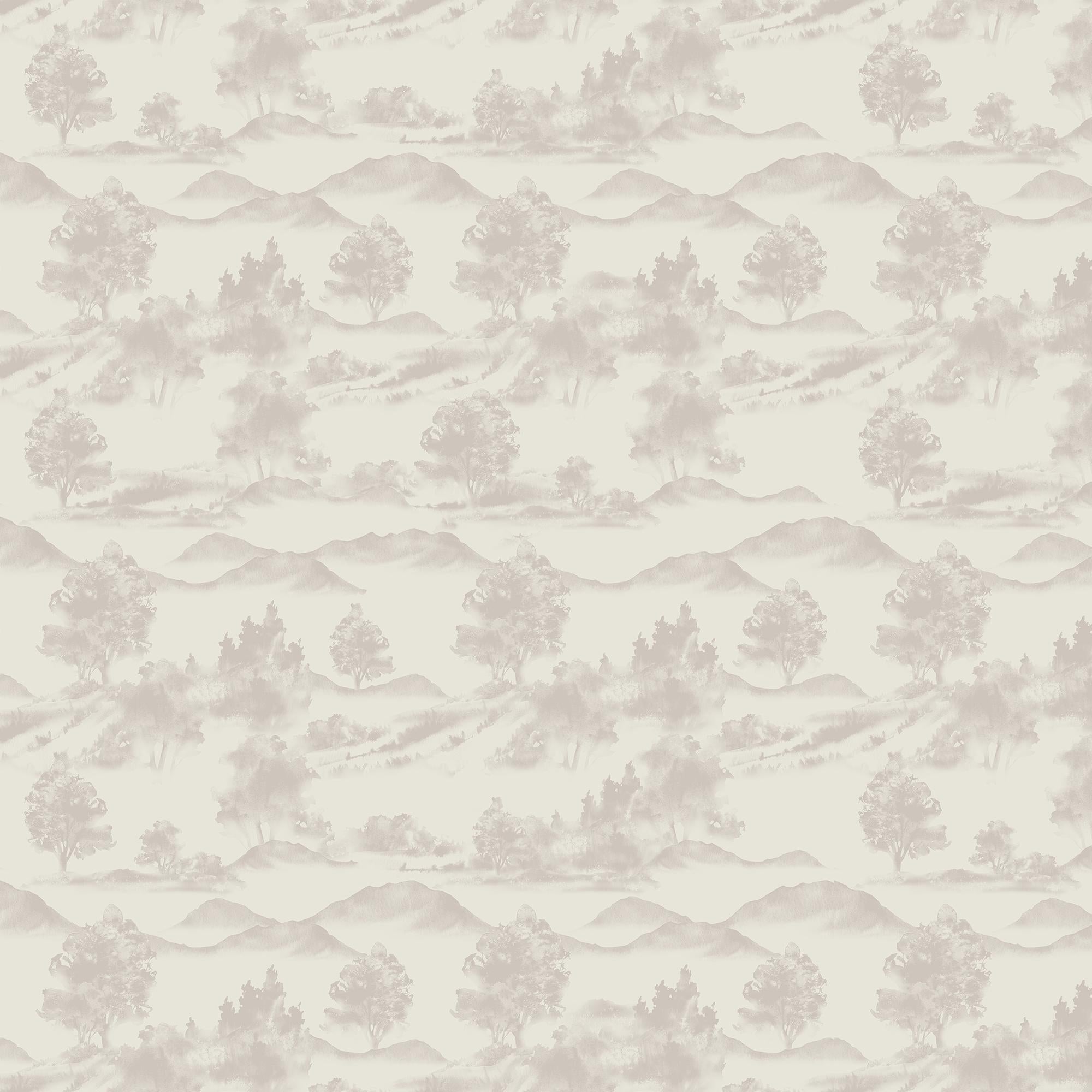 Downland Wallpaper in Grey II, 52" x 132"