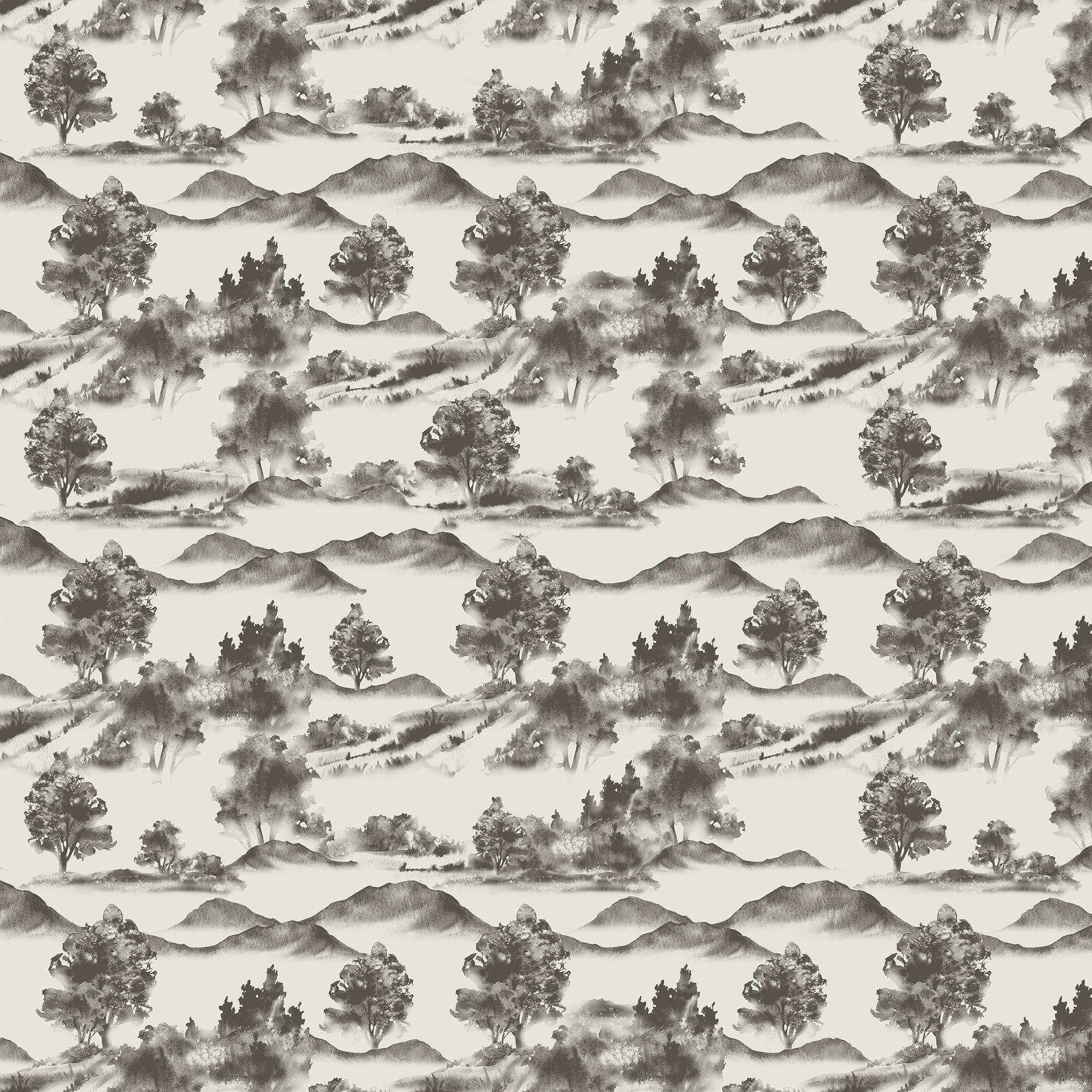 Downland Wallpaper in Olive II, 52" x 132"