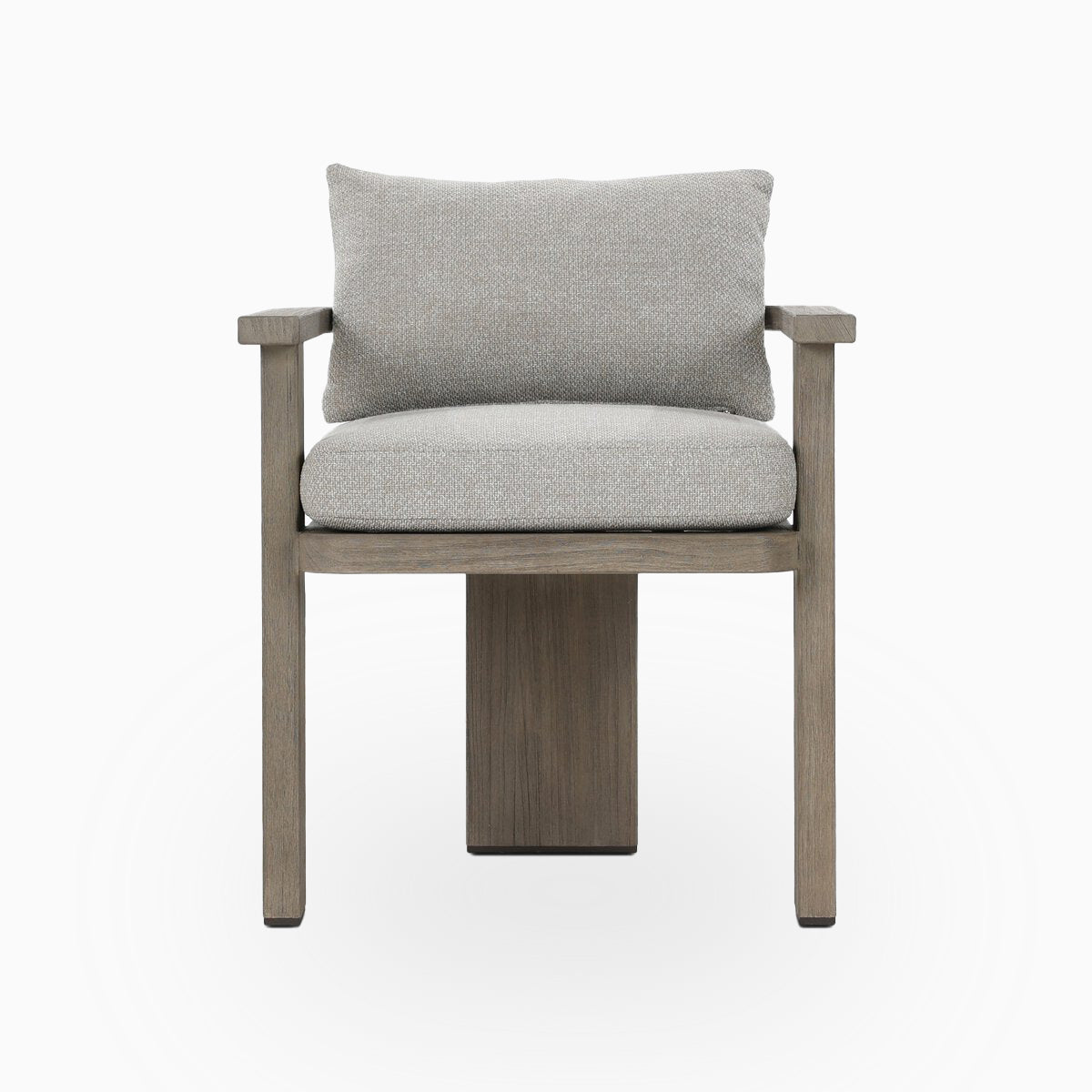 Hightide Outdoor Dining Armchair in Stained Aged Grey/Haynes Fog
