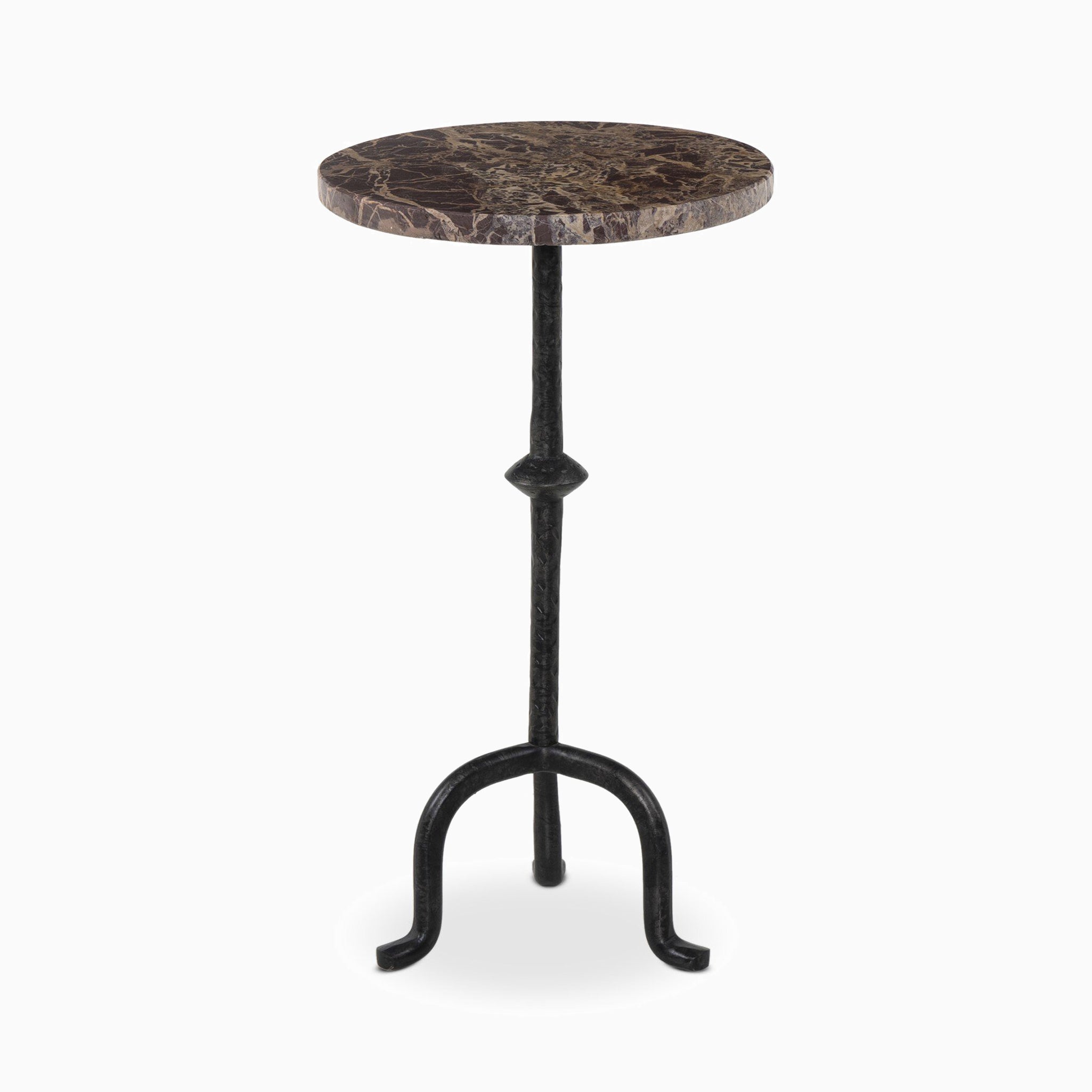 Sanders End Table in Garnet Marble