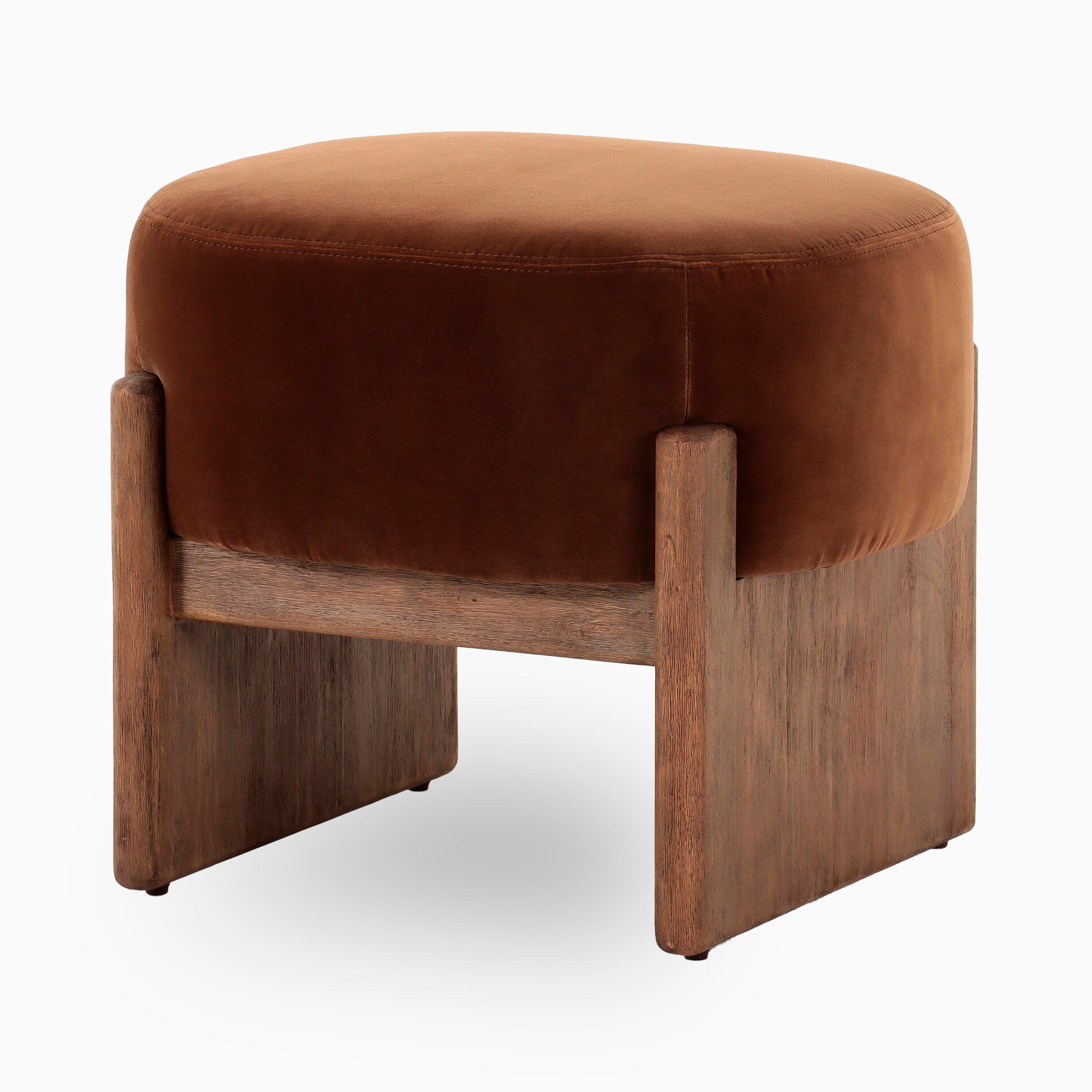 Amira Accent Stool in Surrey Ochre