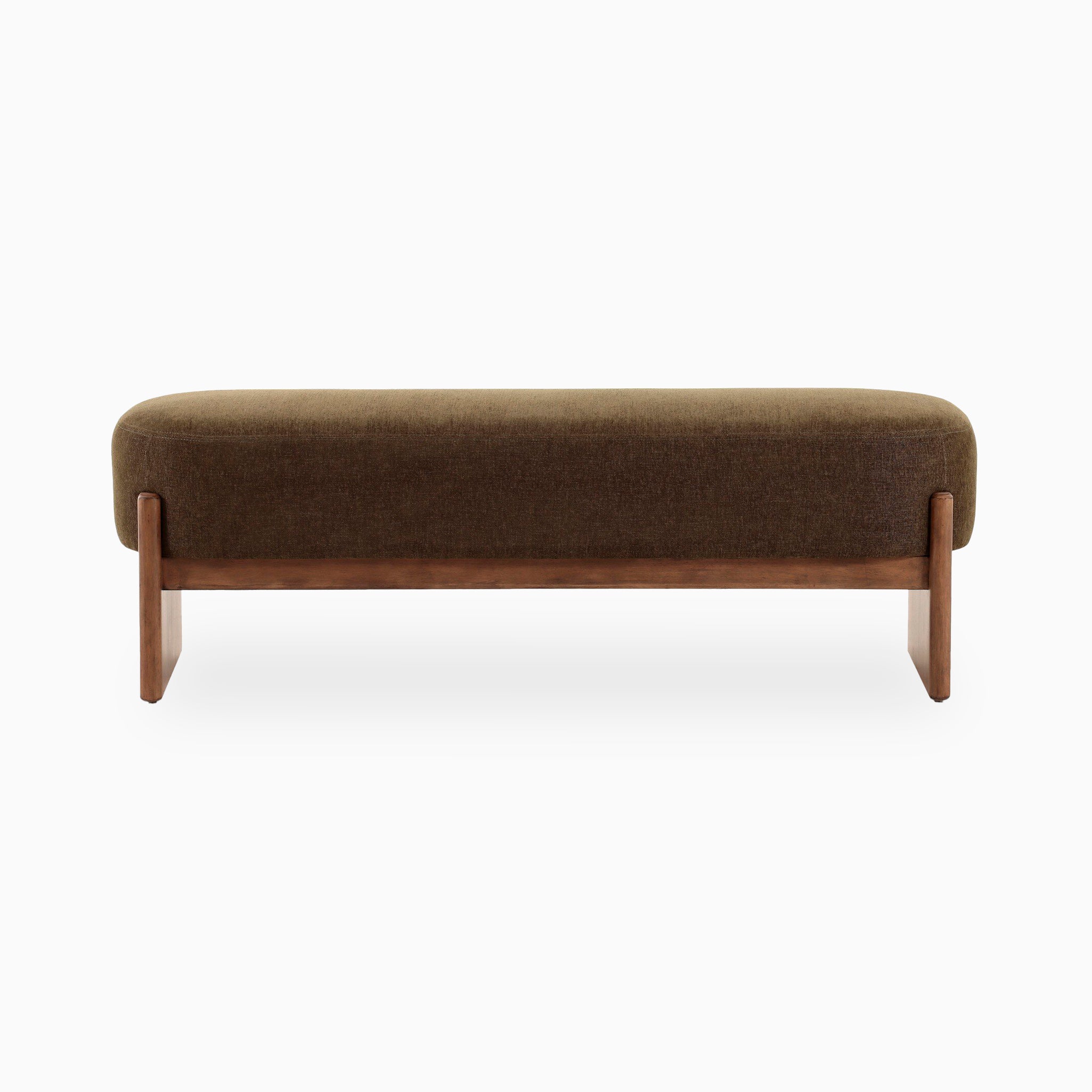Amira Accent Bench in Sutton Olive, 60"