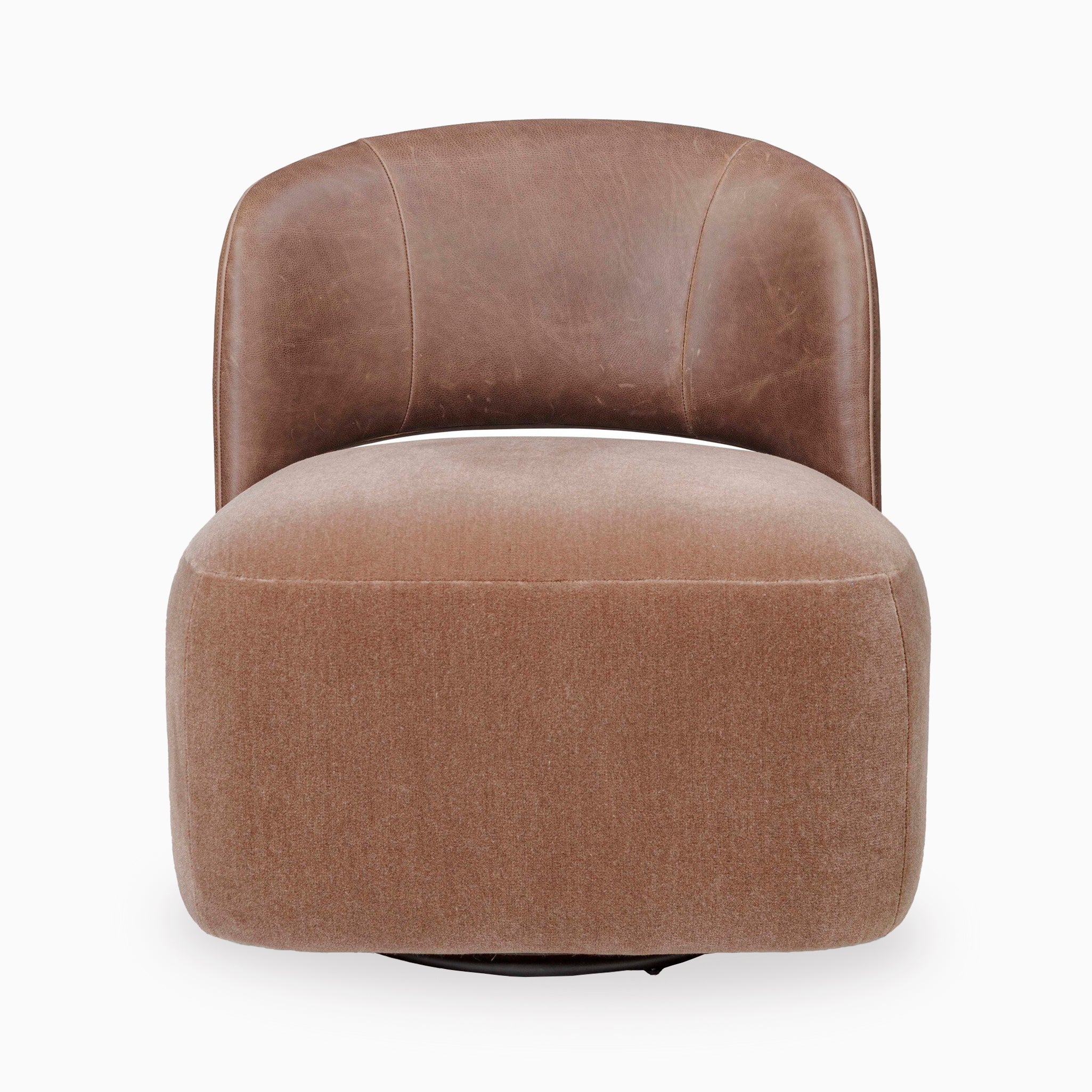 Harlan Swivel Chair in Monte Mushroom