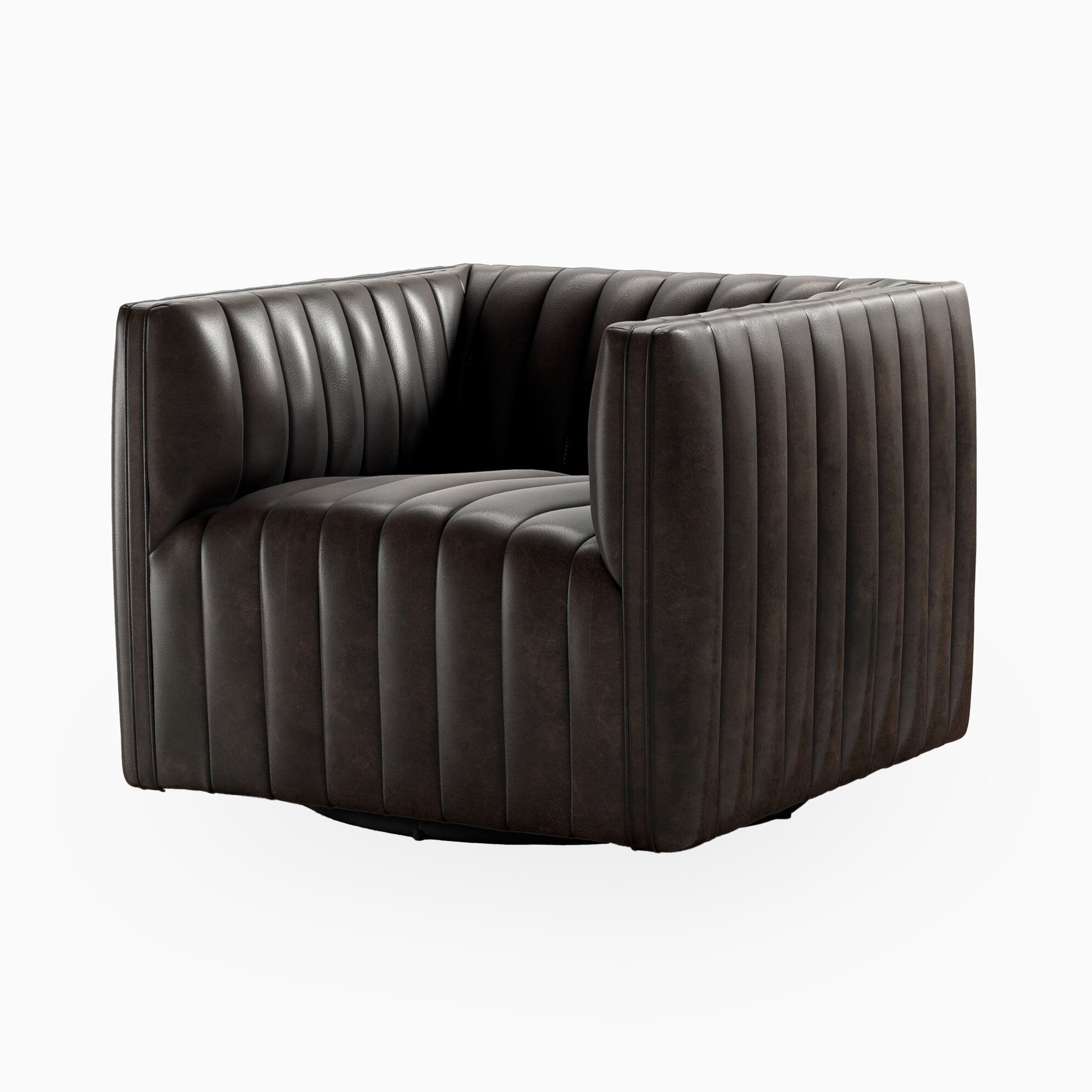 Mercer Swivel Chair in Deacon Wolf