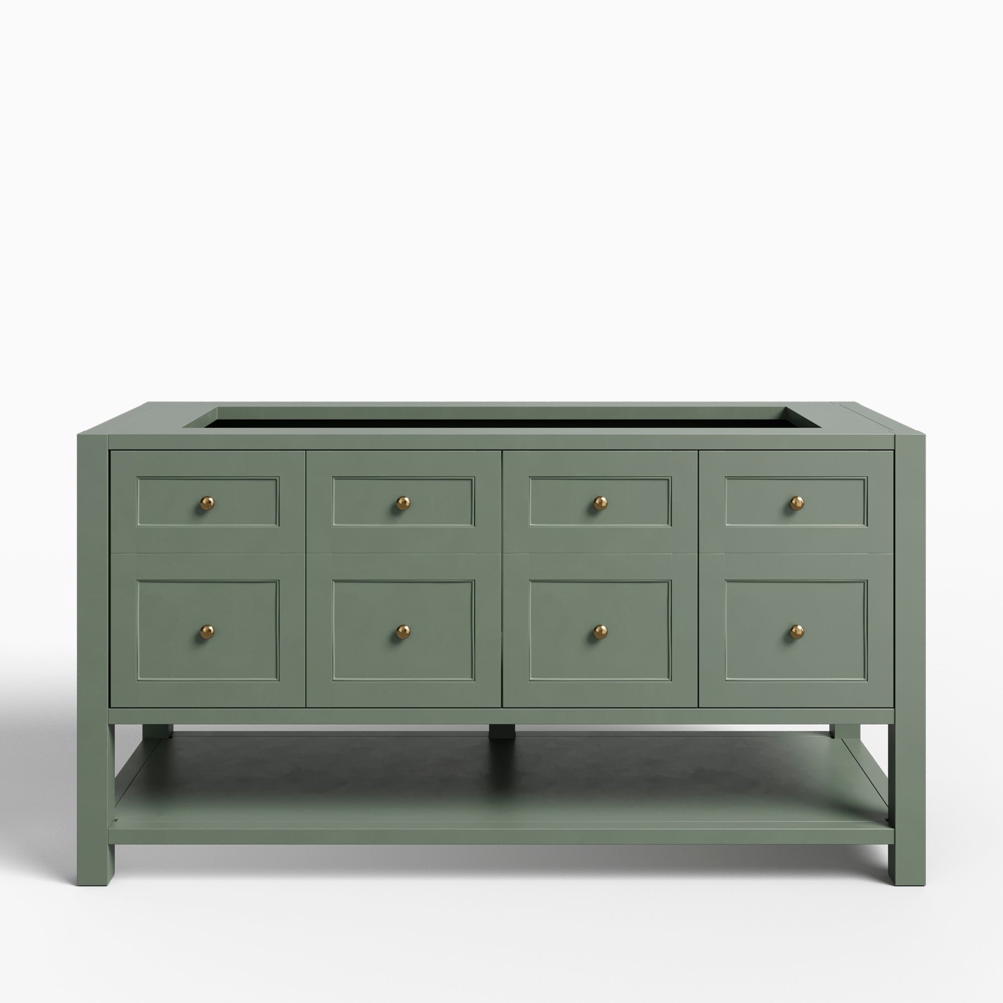 Bridgette 60" Double Vanity in Smokey Celadon