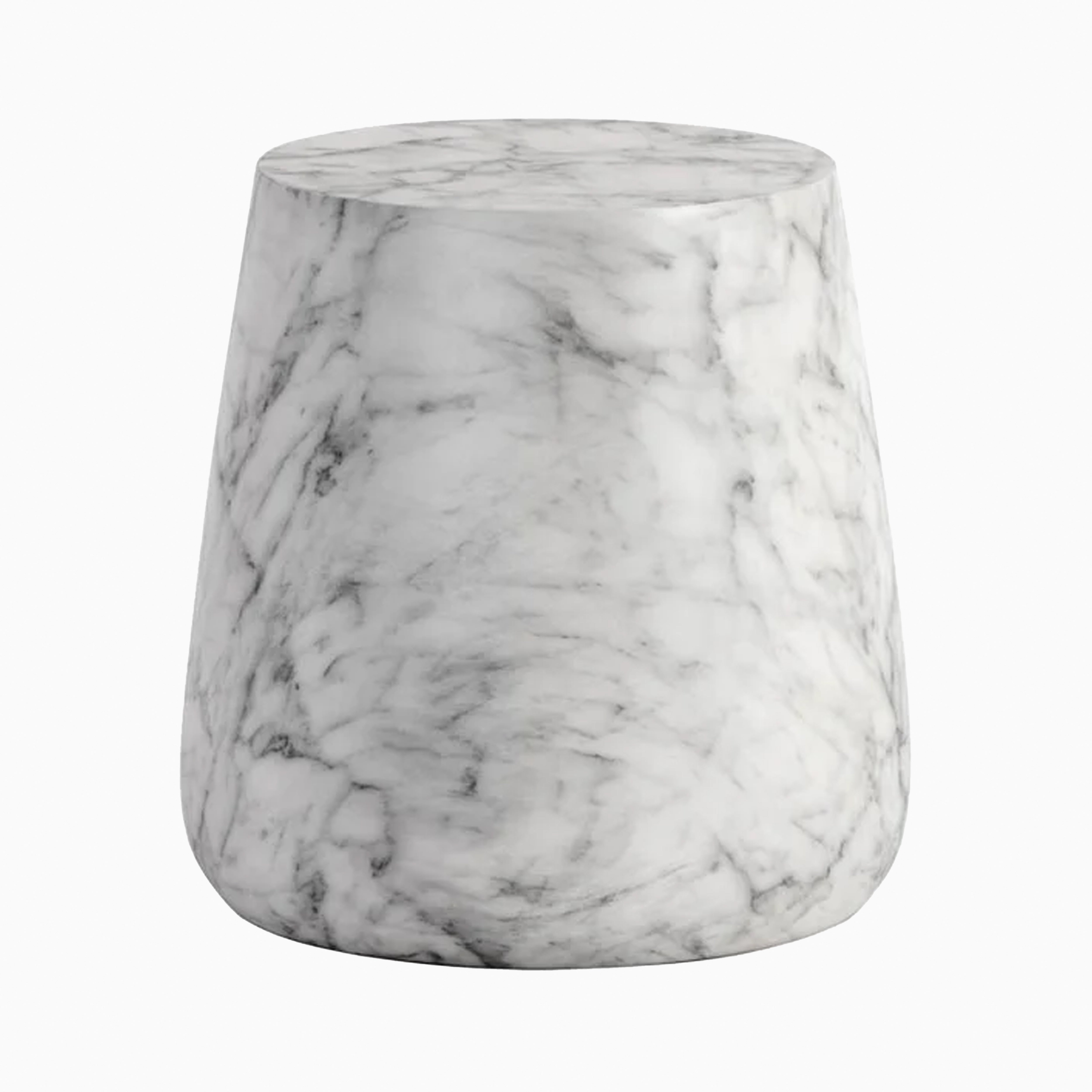 Dante Outdoor End Table in White