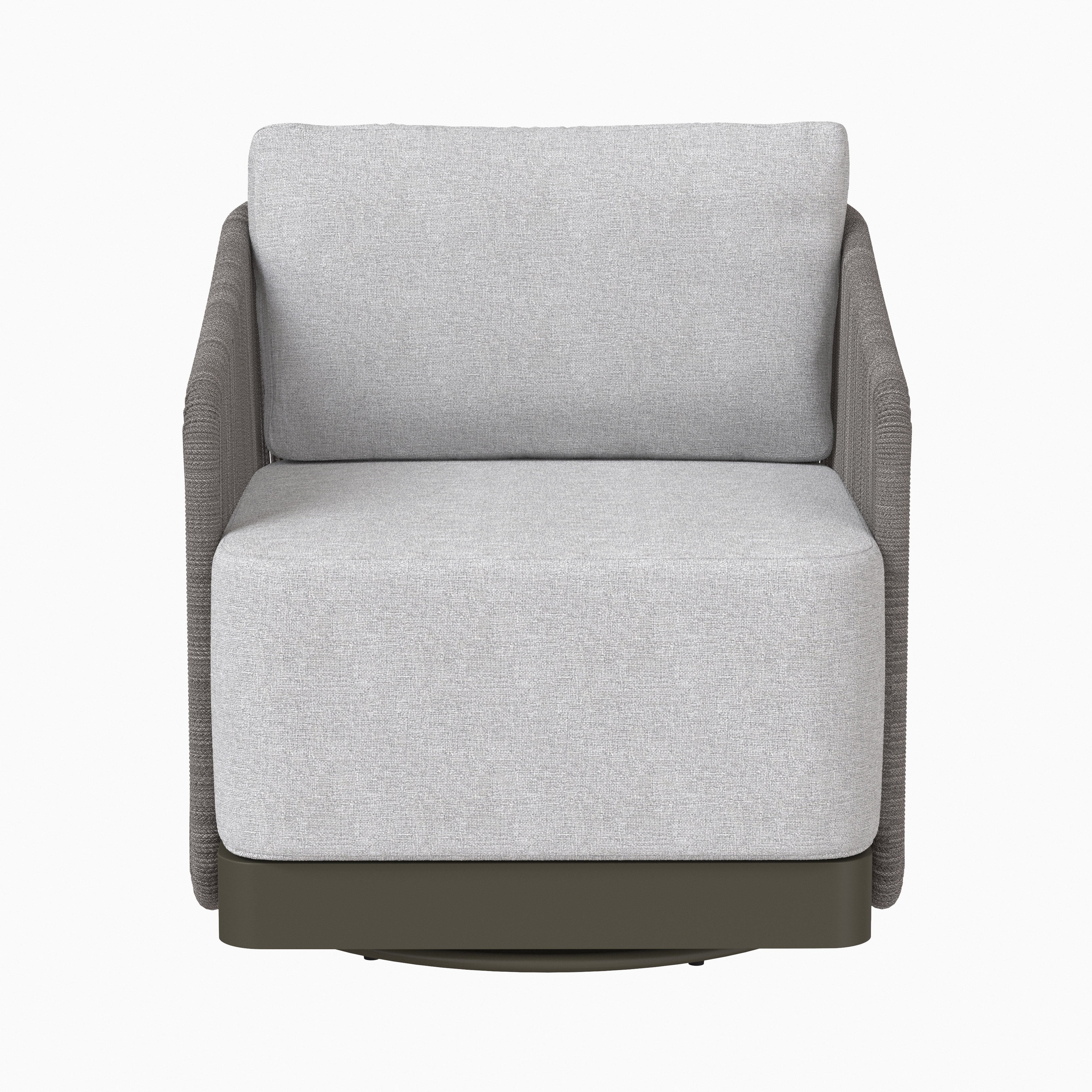 Laveo Outdoor Swivel Chair in Grey