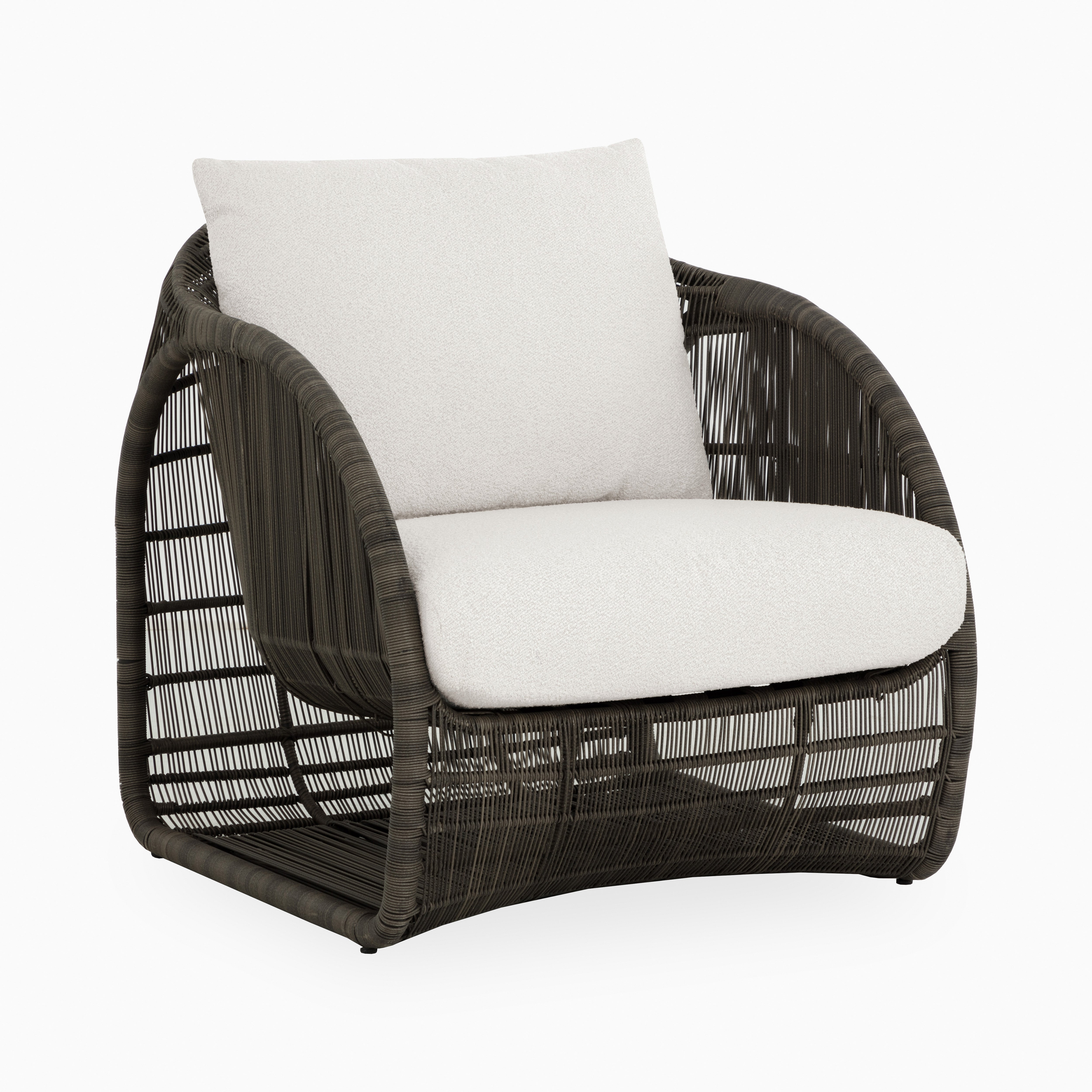 Caldra Outdoor Lounge Chair in Cream