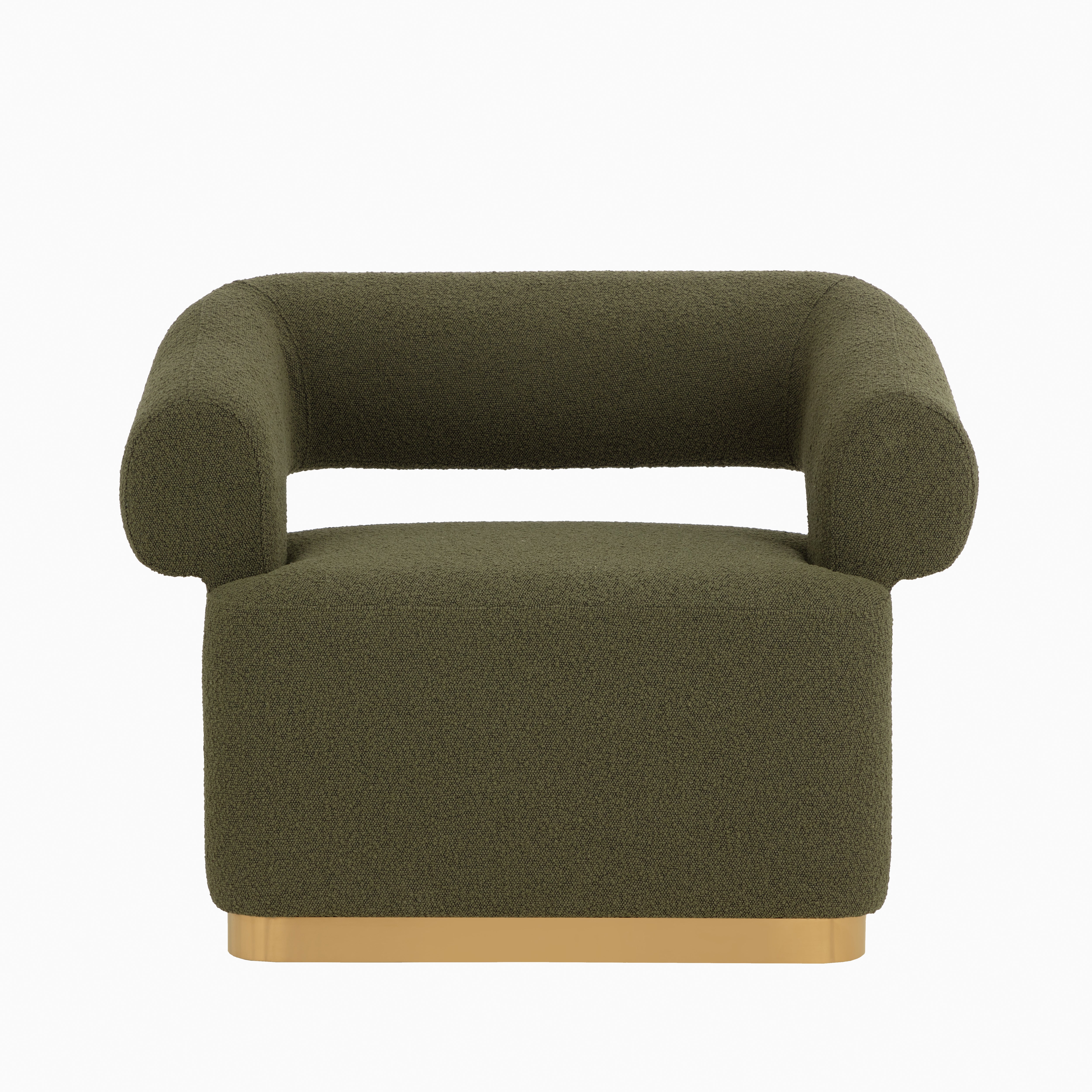 Coralie Lounge Chair in Green