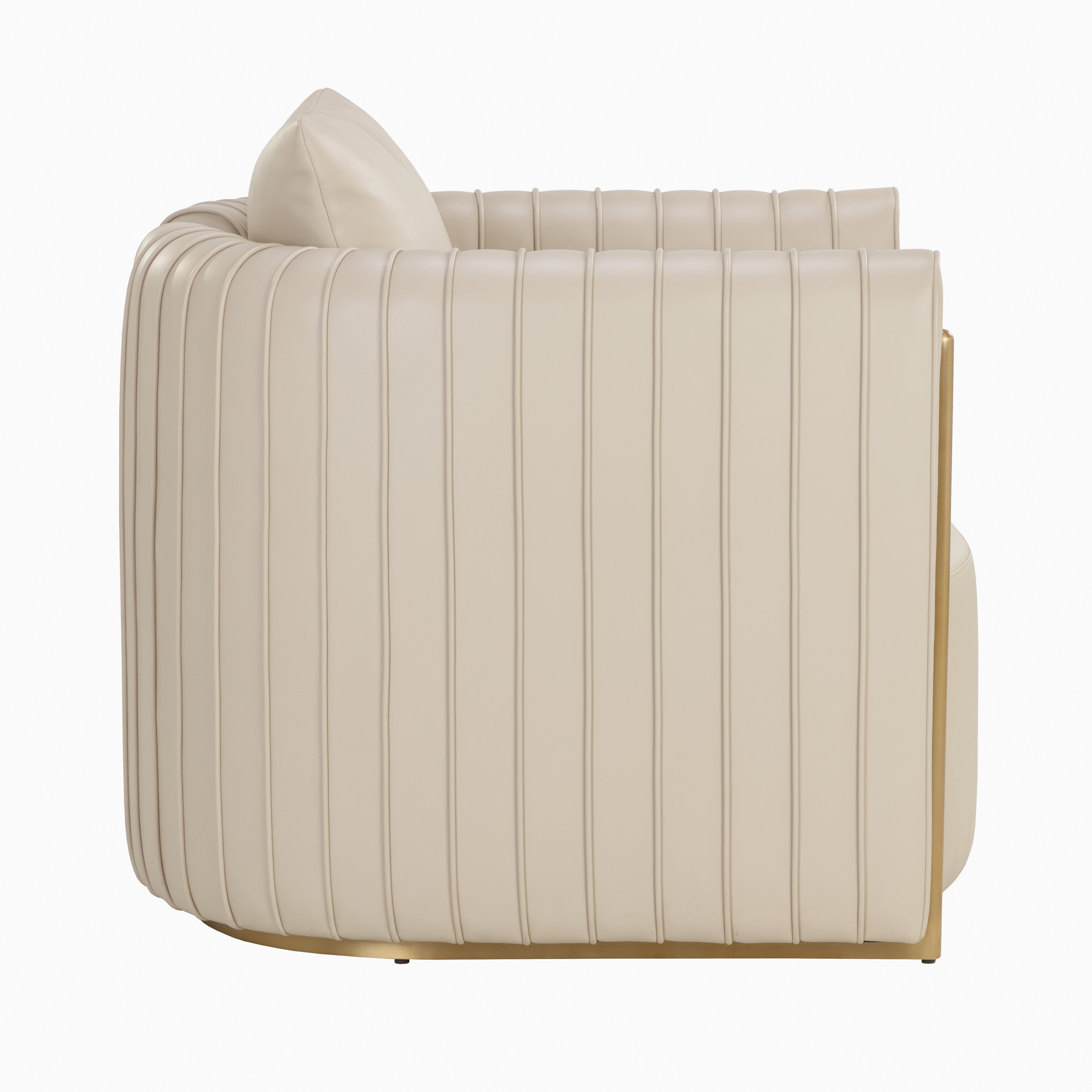 Velora Lounge Chair in Cream