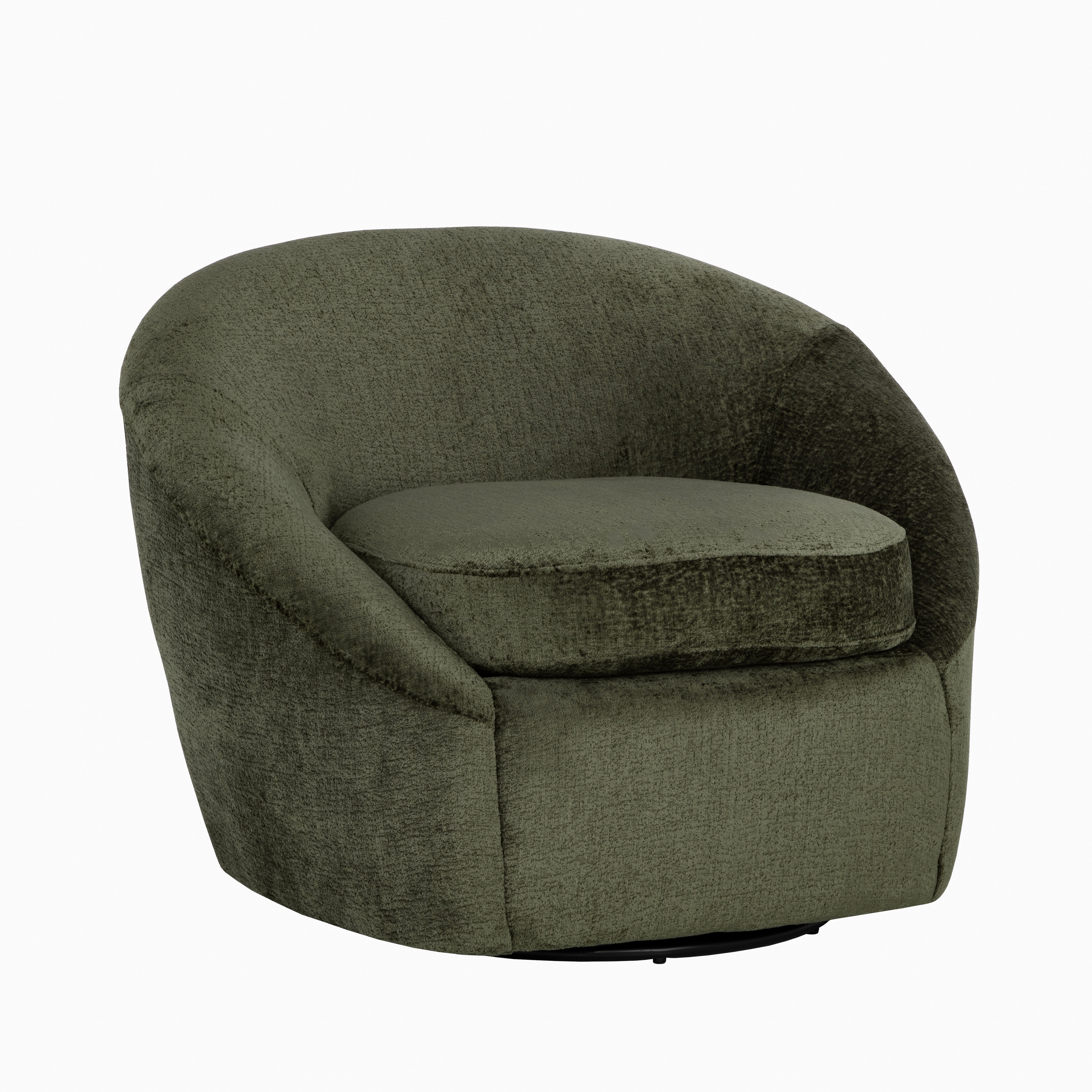Nerida Swivel Lounge Chair in Green