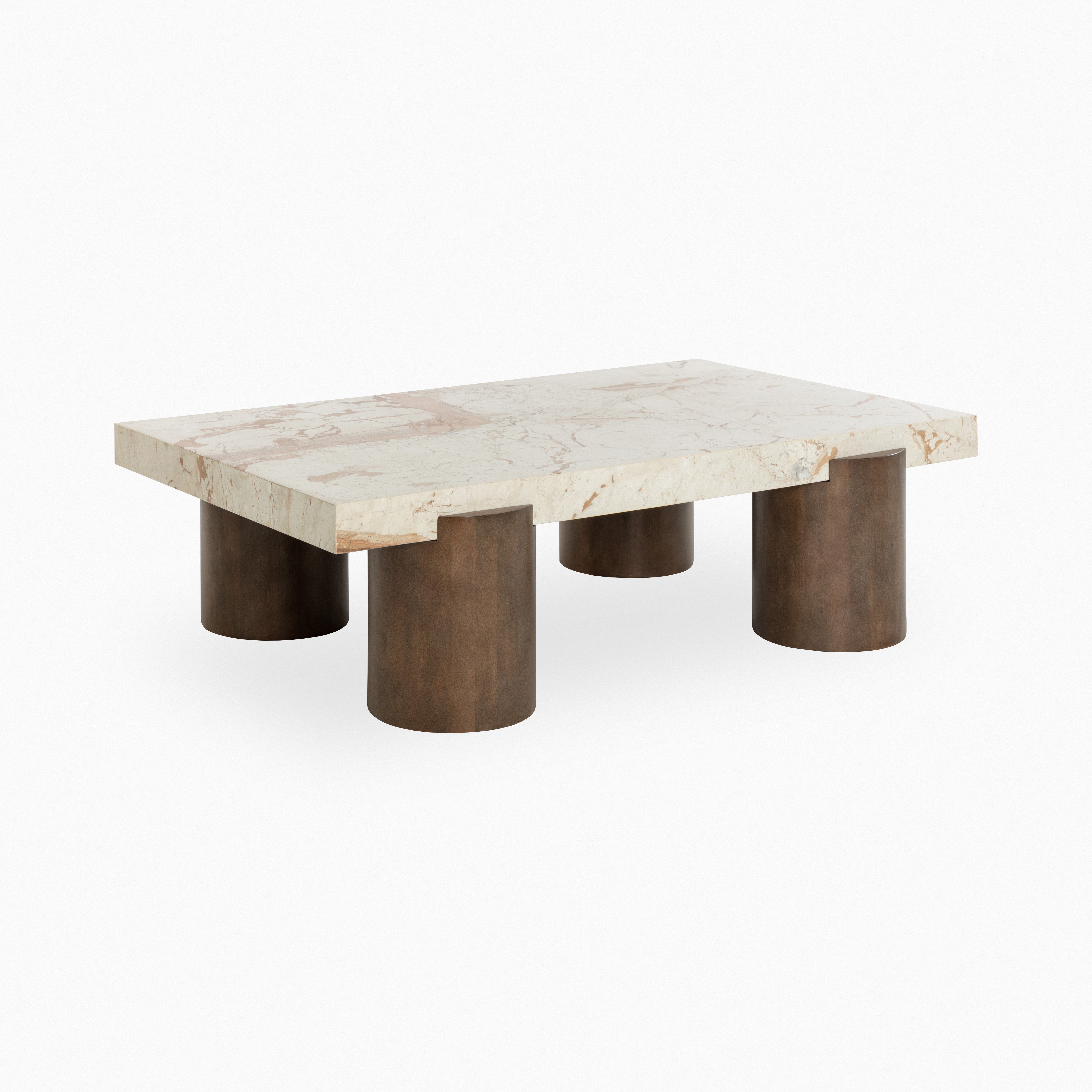 Travere Coffee Table in Cream