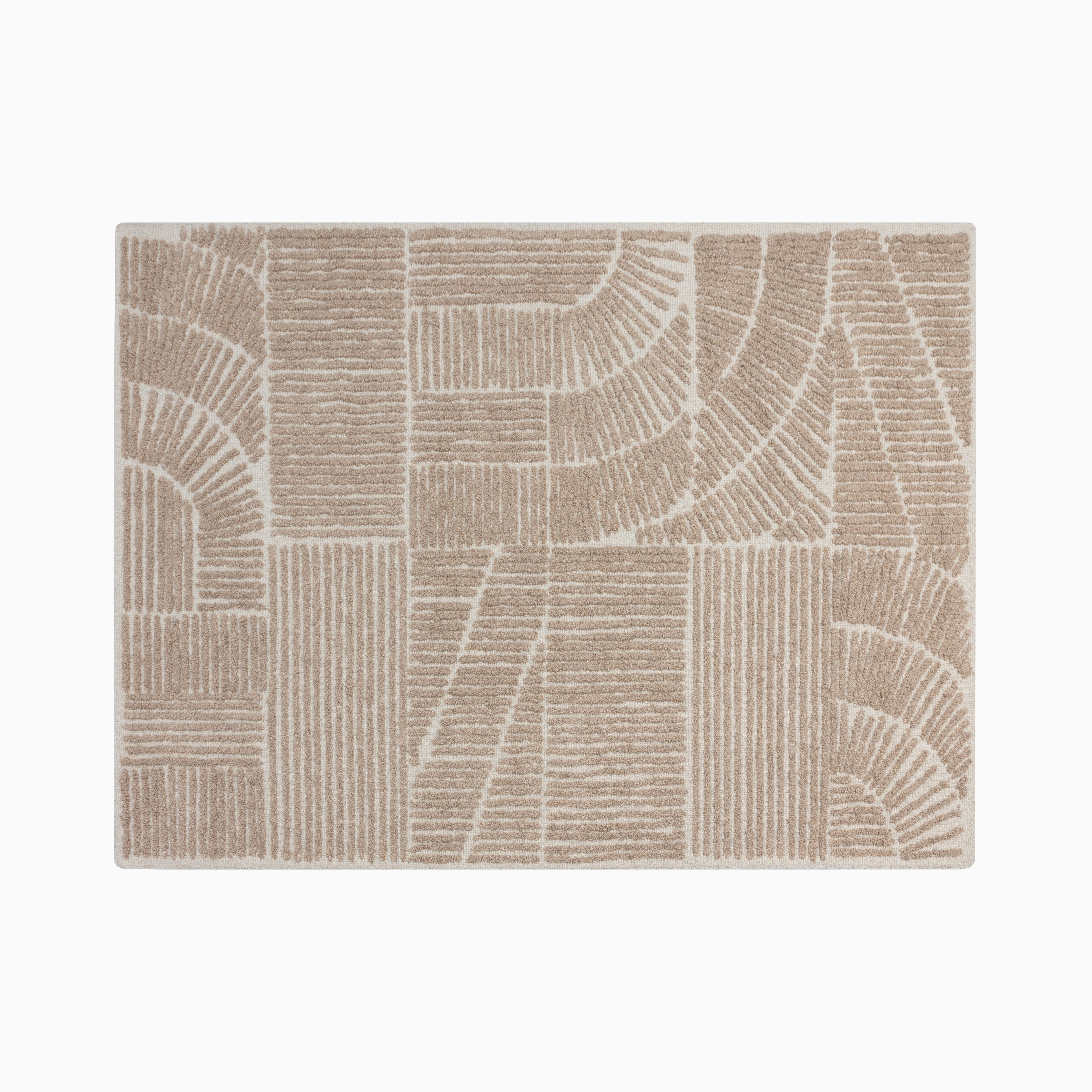 Nadalia Wool Blend Rug in Ivory/Beige, 9' x 12'