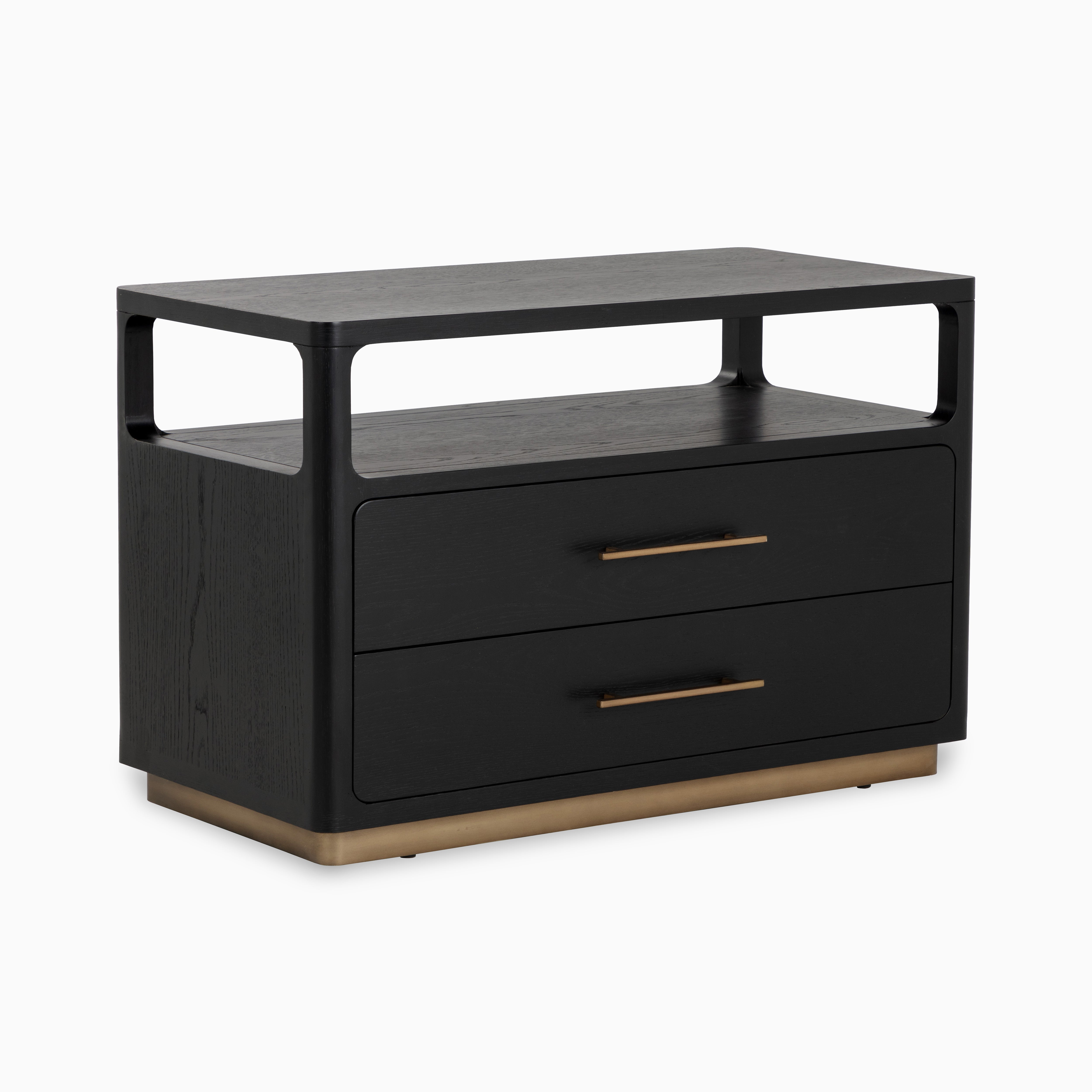Velren Nightstand in Black