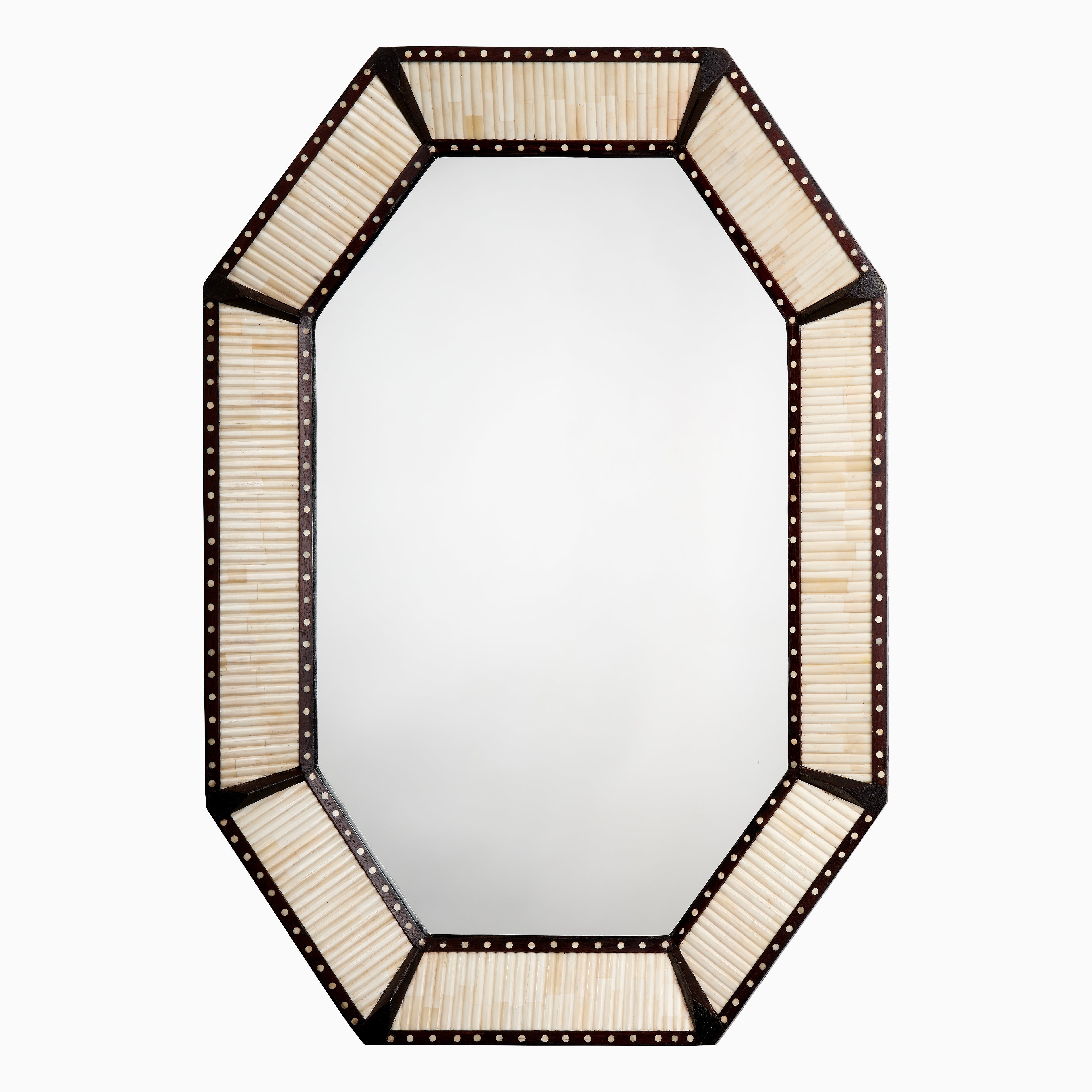 Selanna Mirror in Bone