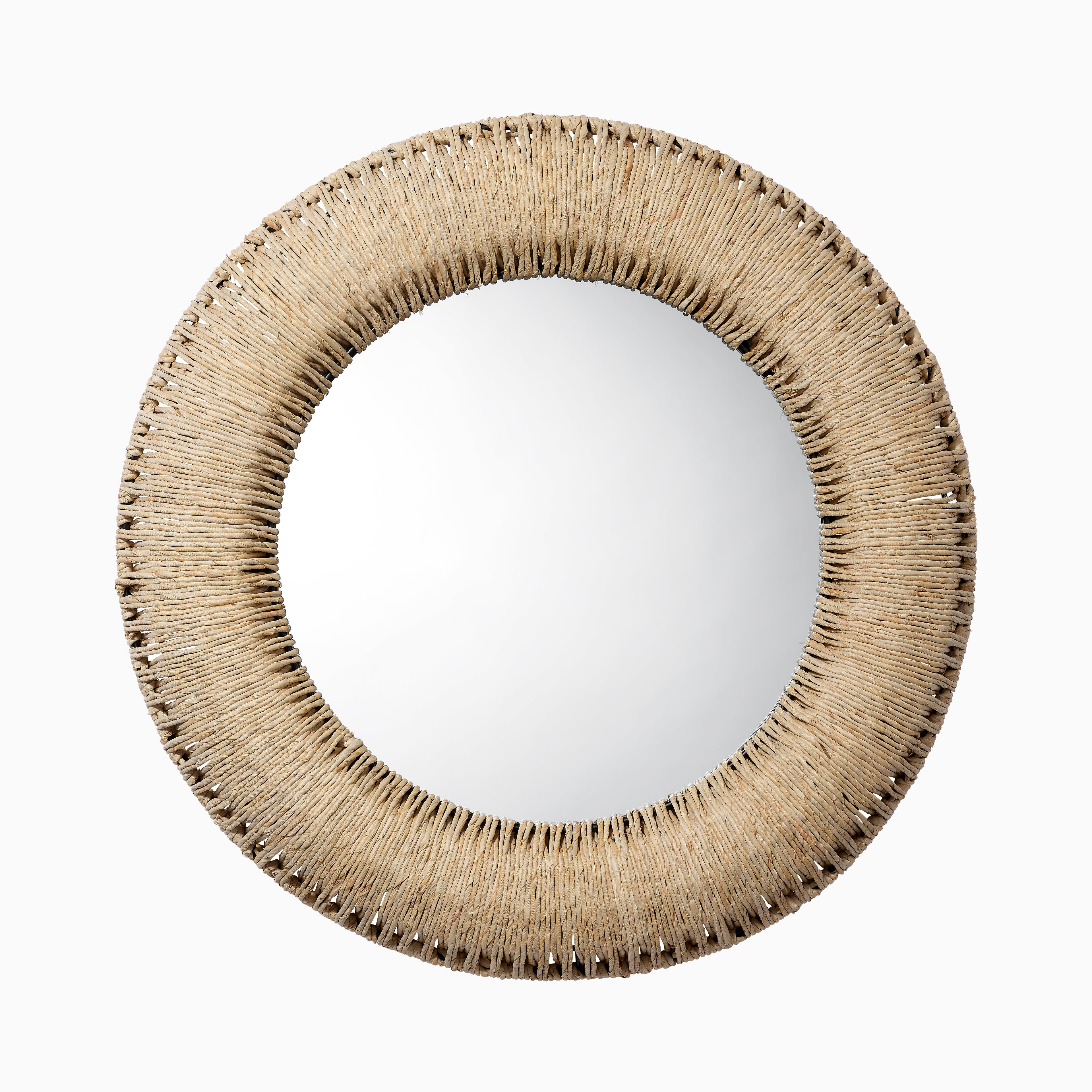 Fioren Round Mirror in Natural