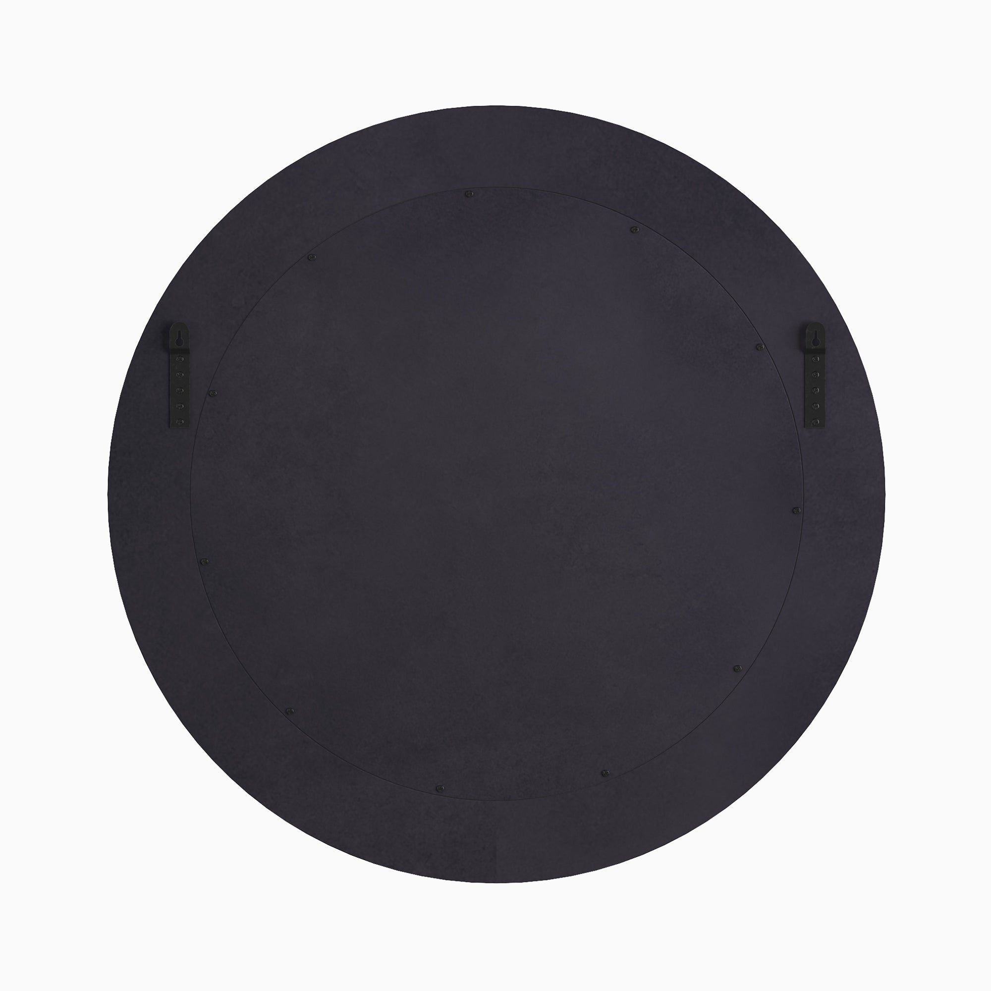 Vionna Round Mirror in Buff Leather