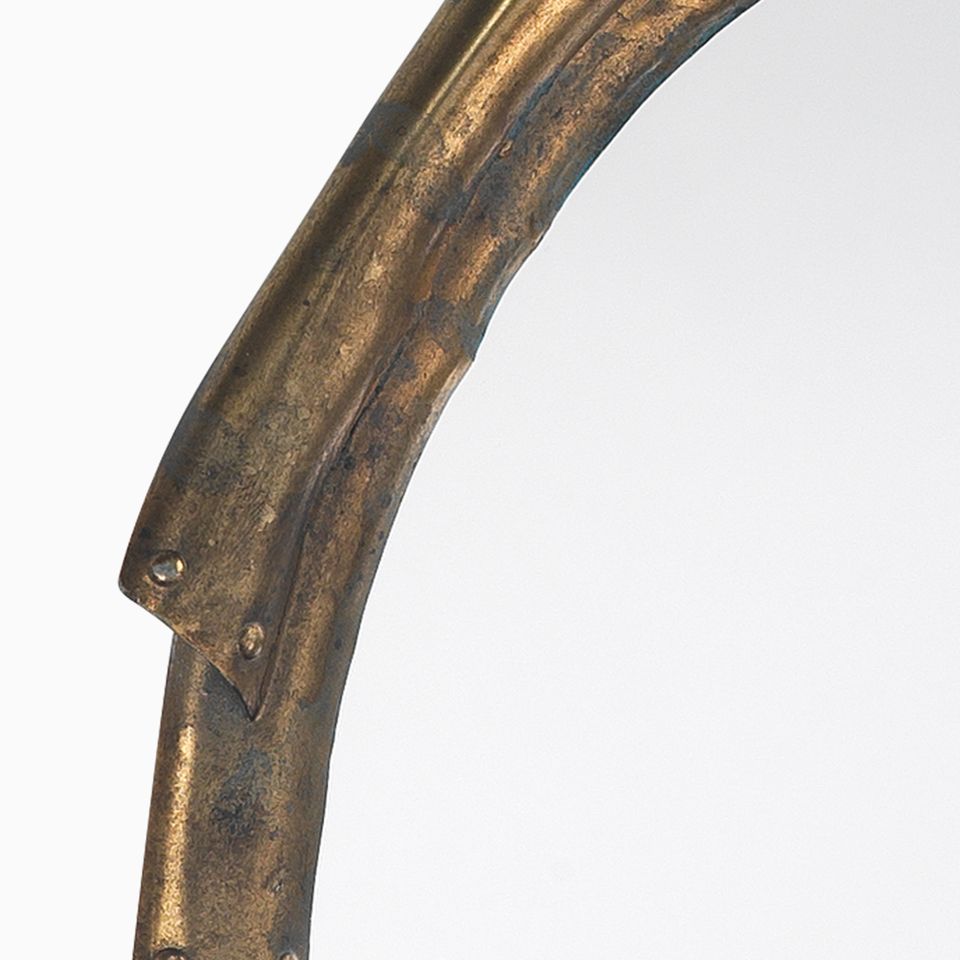 Elvynne Mirror in Antique Brass