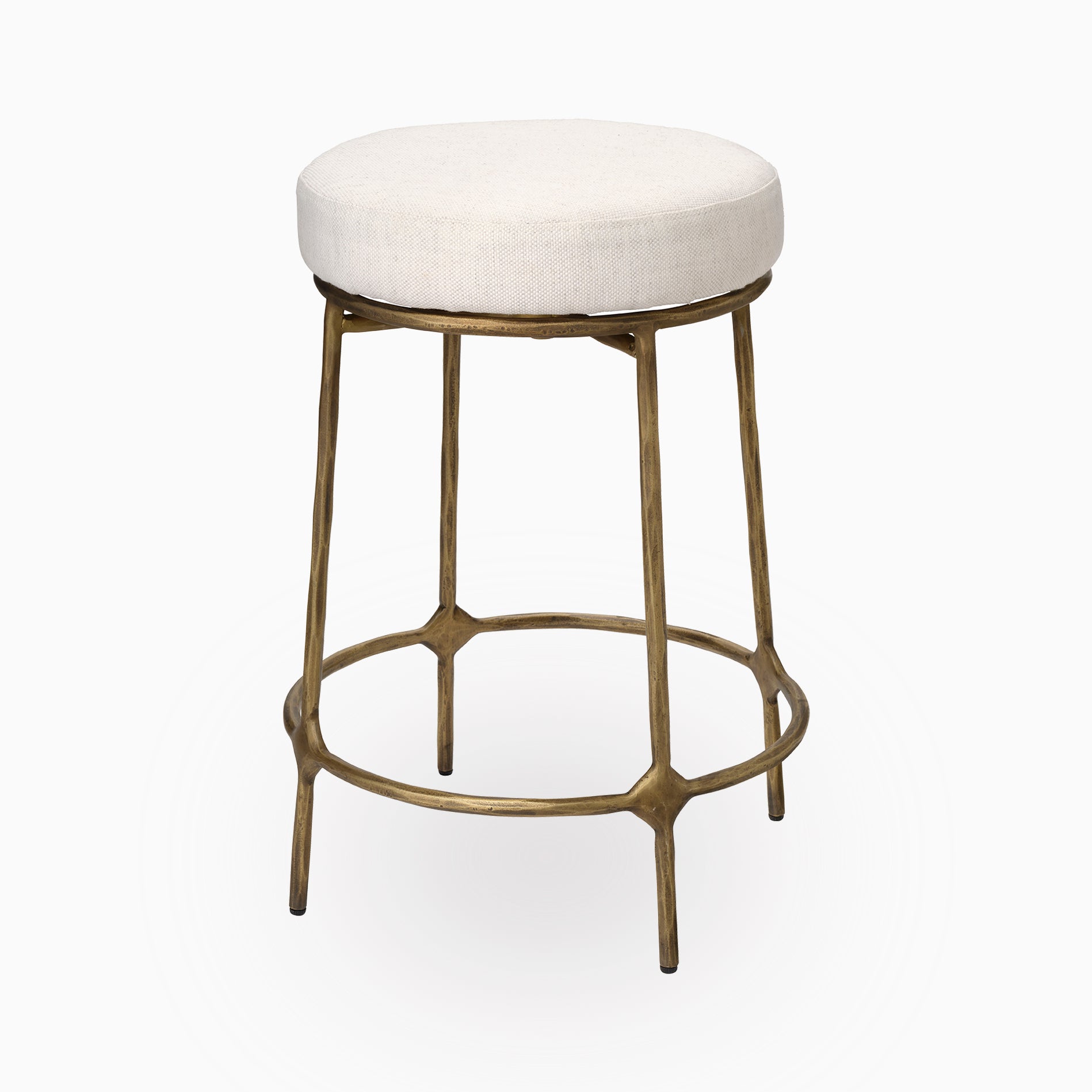 Aaron Counter Stool in Antique Brass