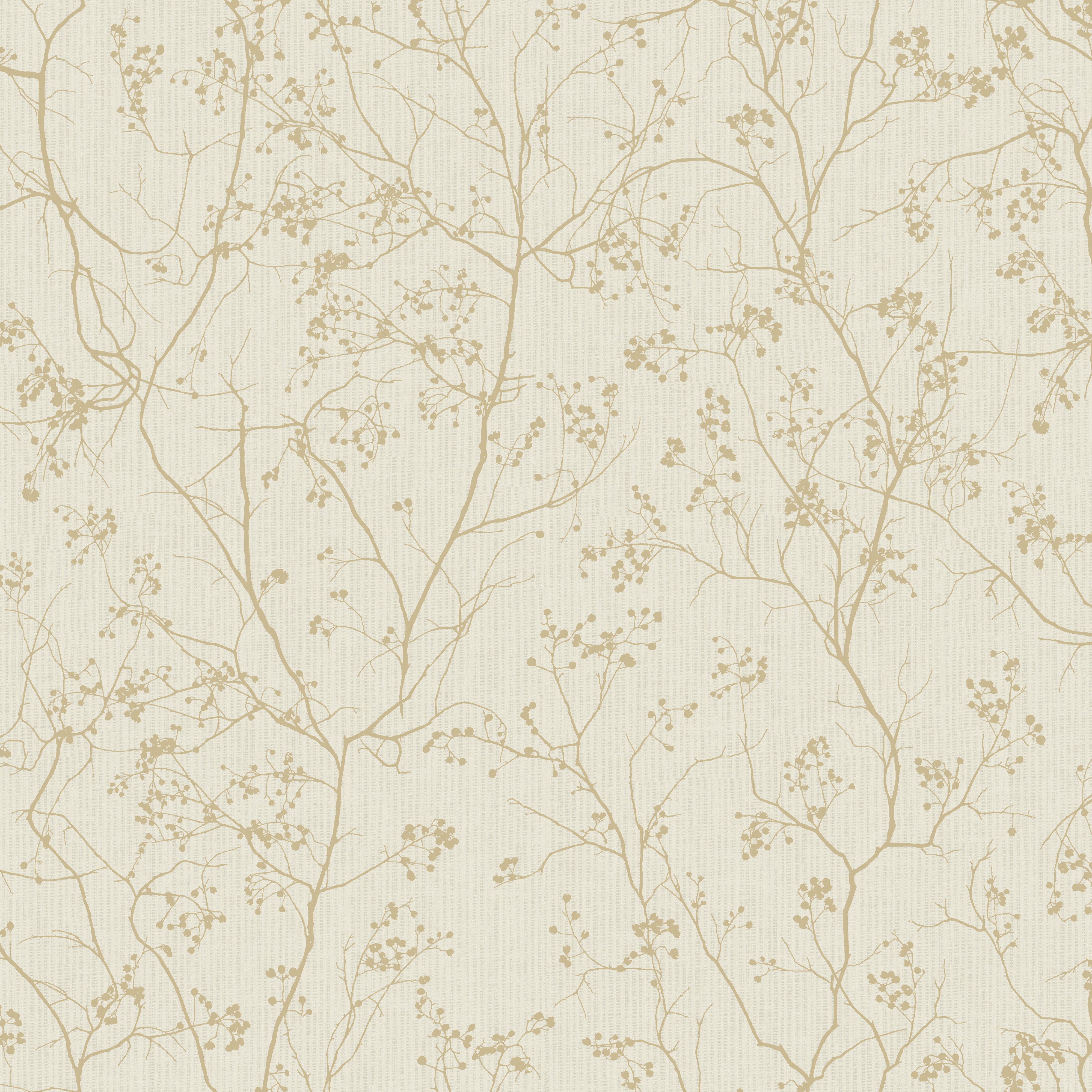 Elowen Wallpaper in Cream/Gold